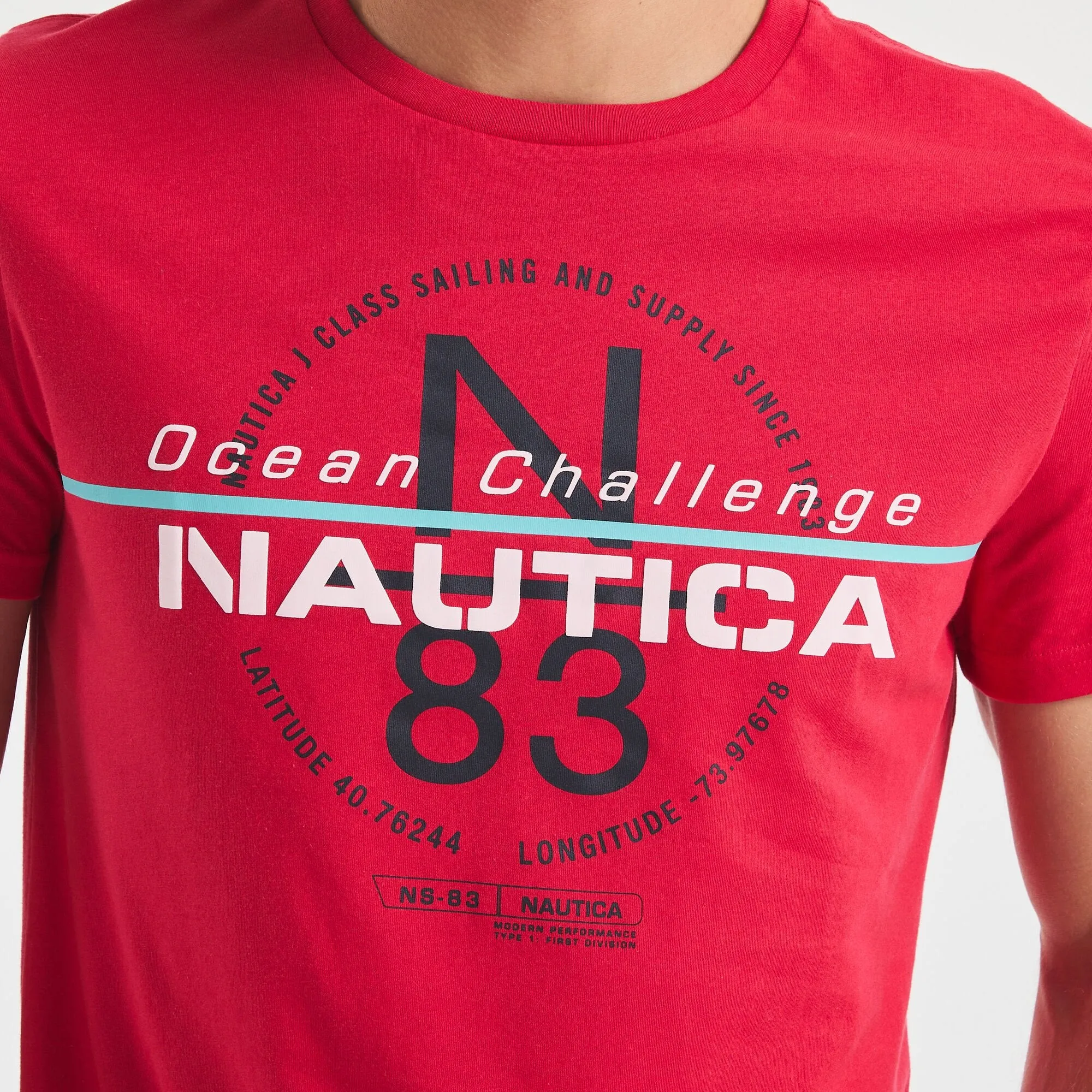 Nautica Mens Ocean Challenge Graphic T-Shirt