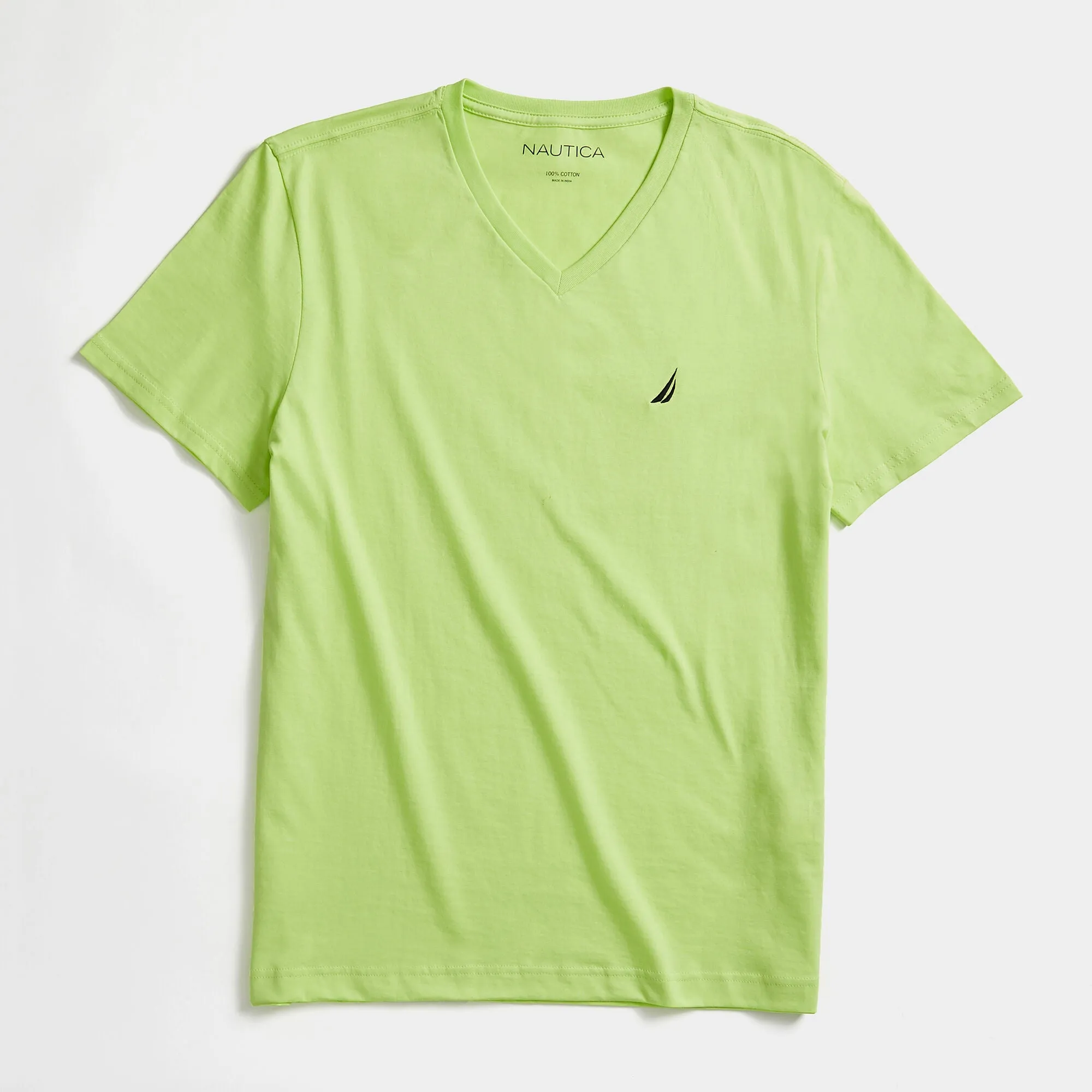 Nautica Mens Premium Cotton V-Neck T-Shirt