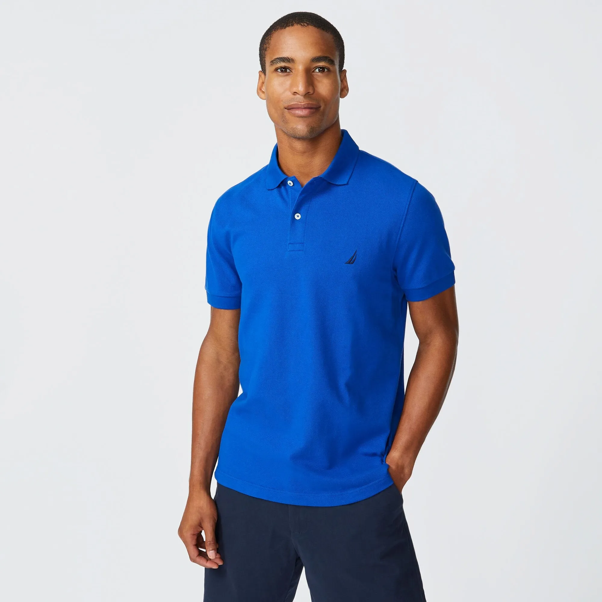 Nautica Mens Slim Fit Deck Polo