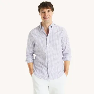 Nautica Mens Slim Fit Wrinkle-Resistant Plaid Shirt