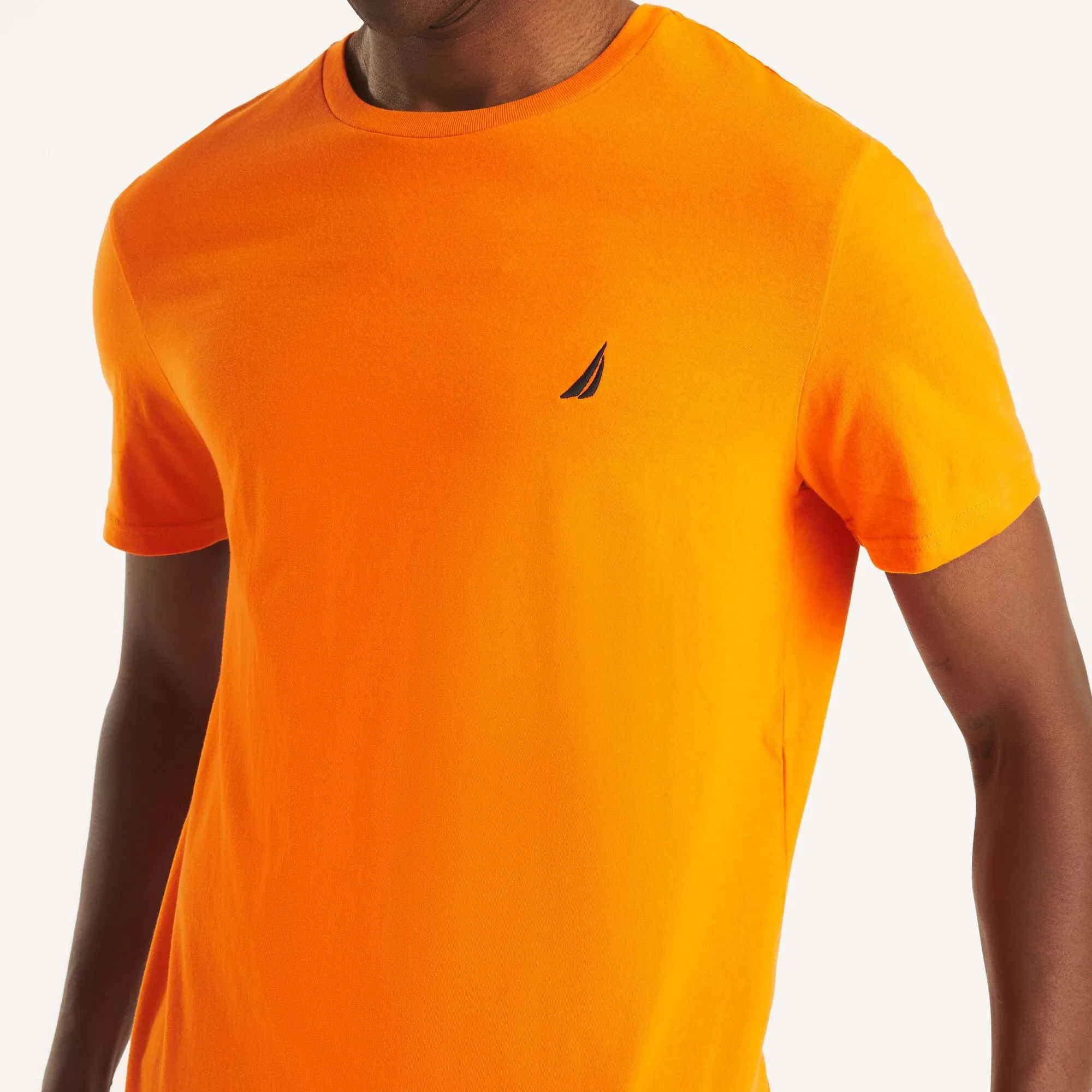 Nautica Mens Solid Crewneck T-Shirt