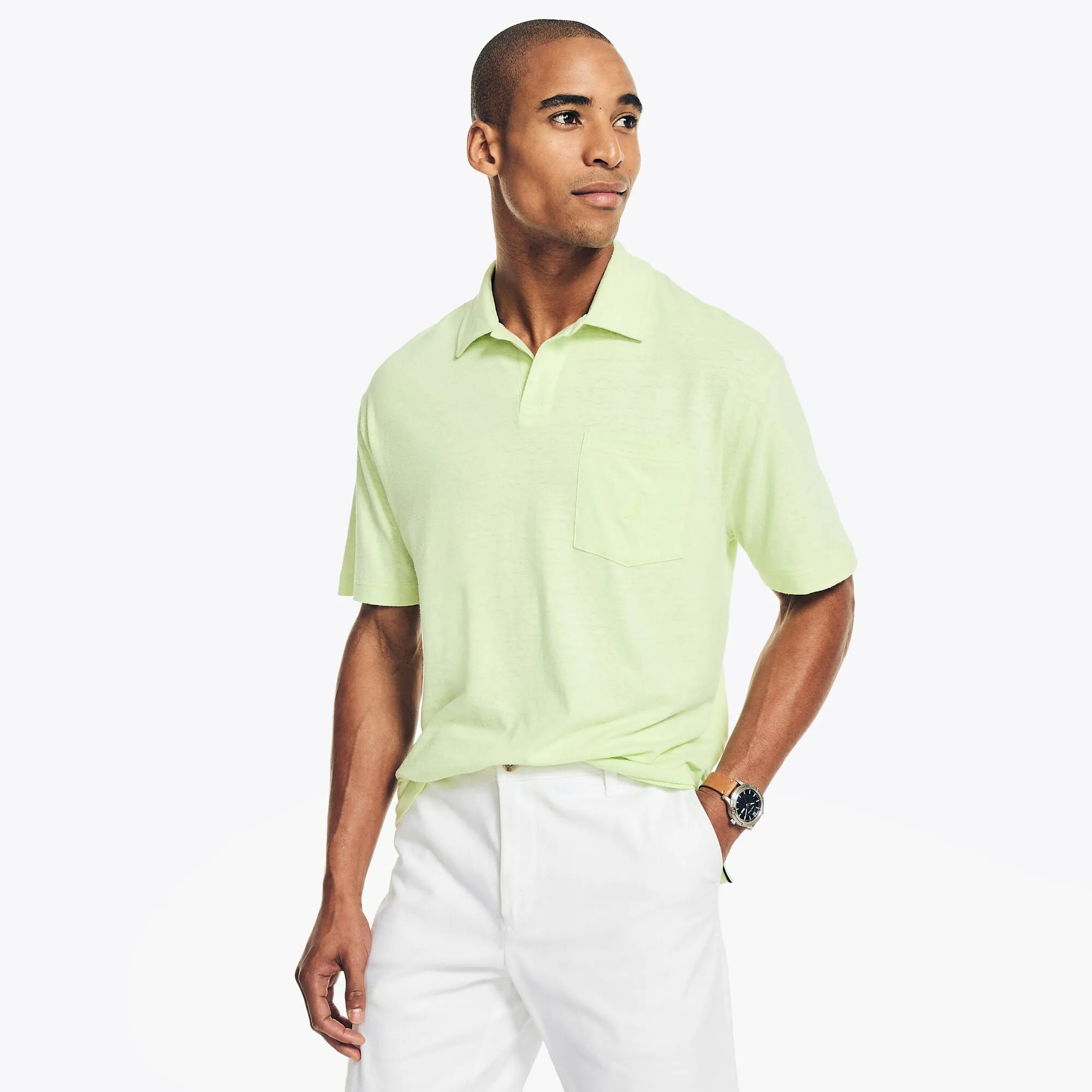 Nautica Mens Sustainably Crafted Classic Fit Polo