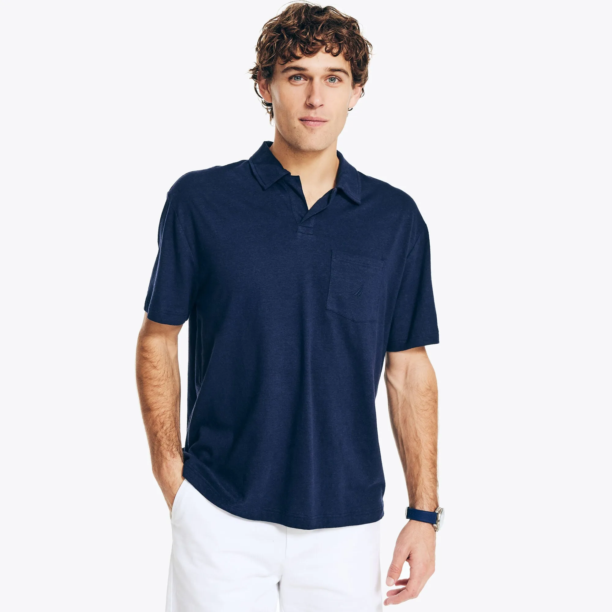 Nautica Mens Sustainably Crafted Classic Fit Polo