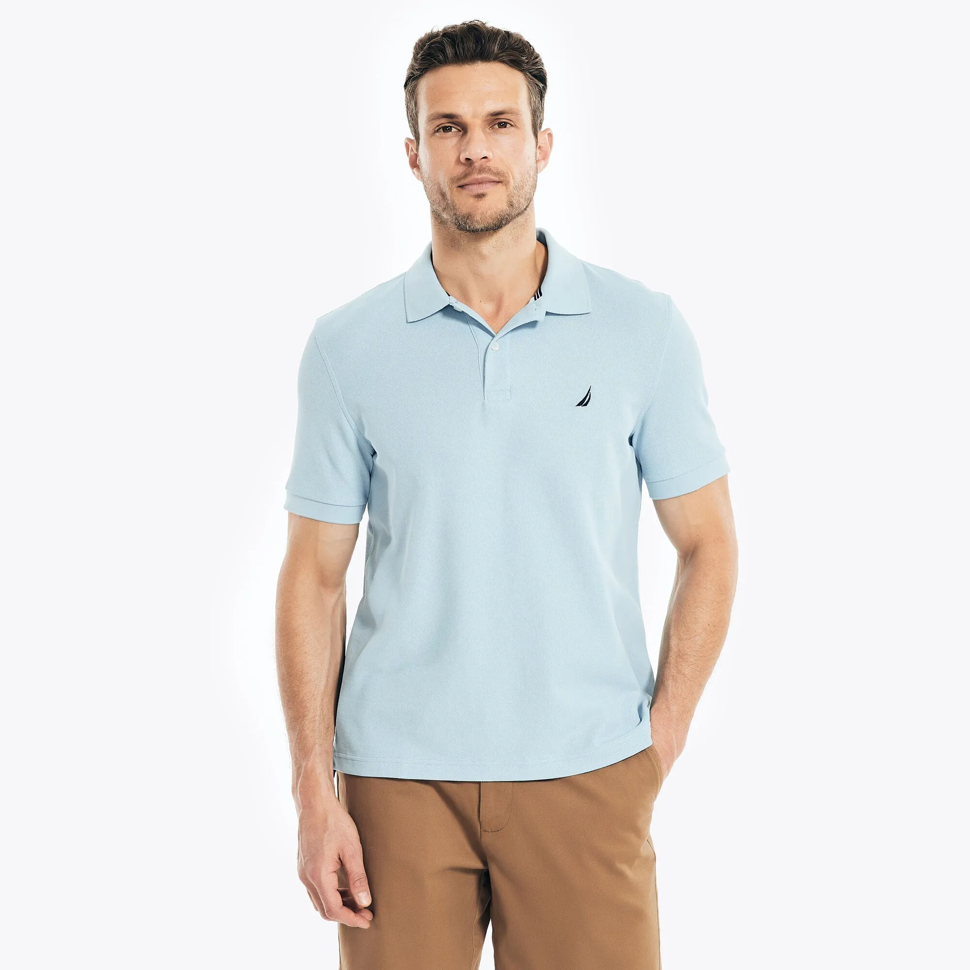 Nautica Mens Sustainably Crafted Deck Polo