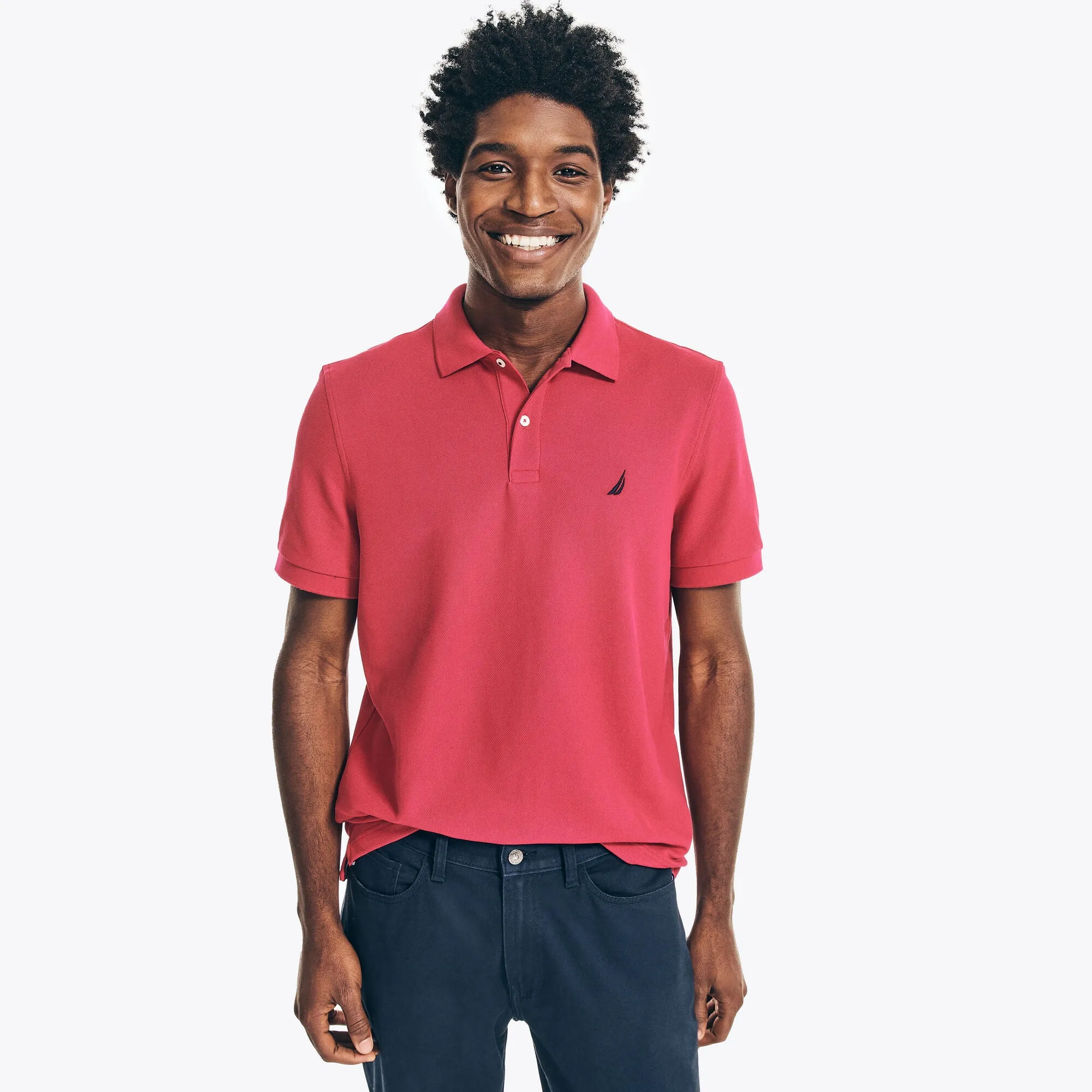 Nautica Mens Sustainably Crafted Deck Polo