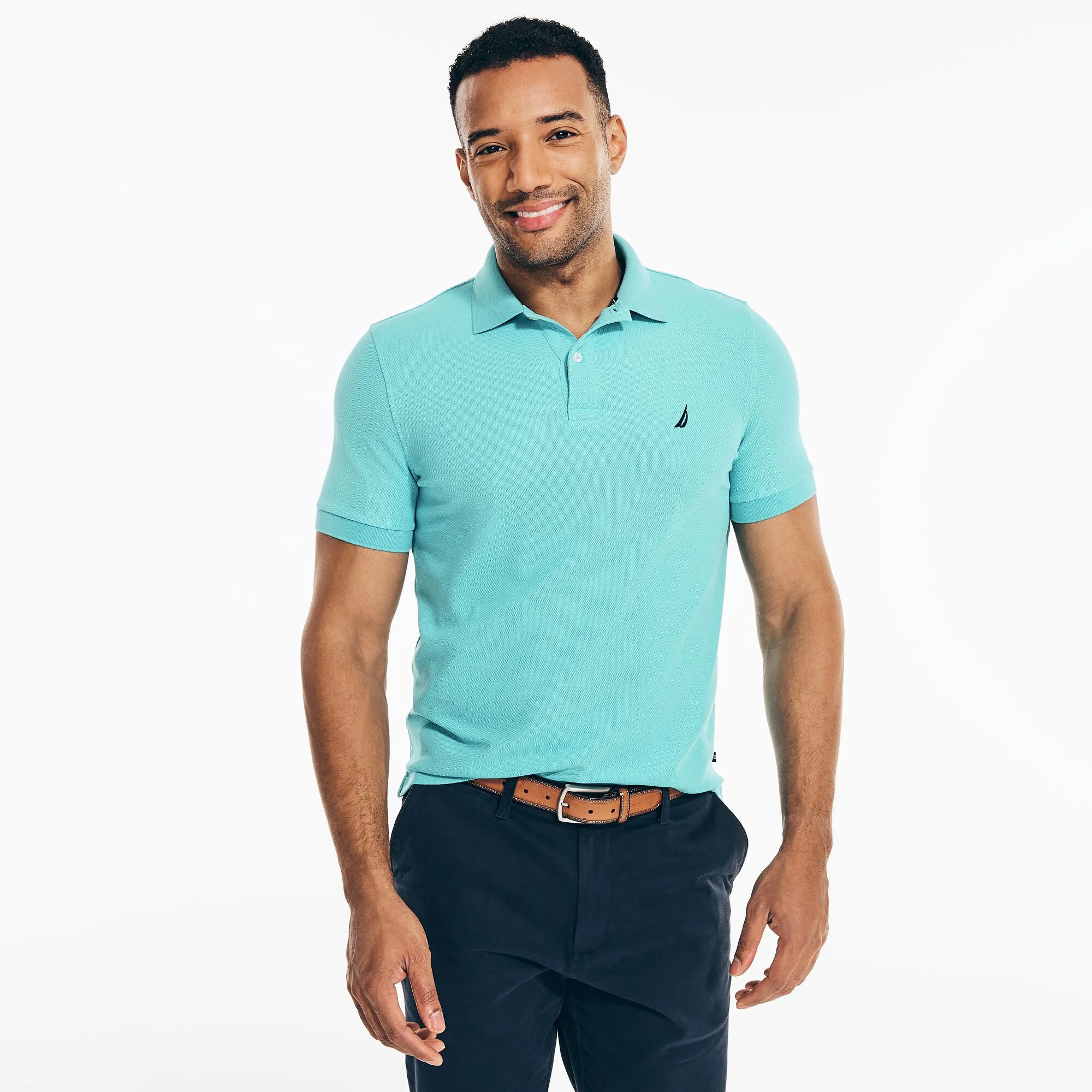 Nautica Mens Sustainably Crafted Deck Polo