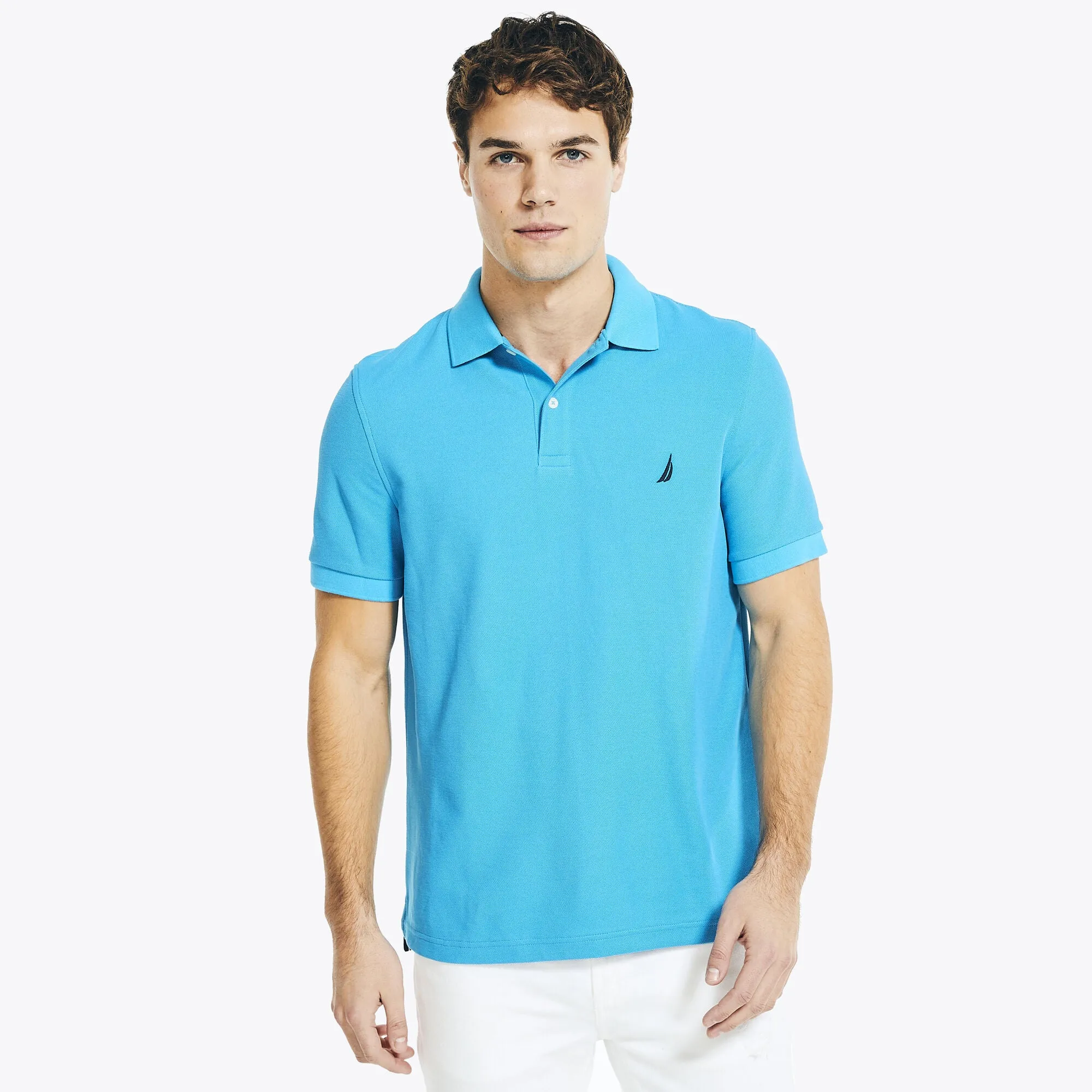 Nautica Mens Sustainably Crafted Deck Polo