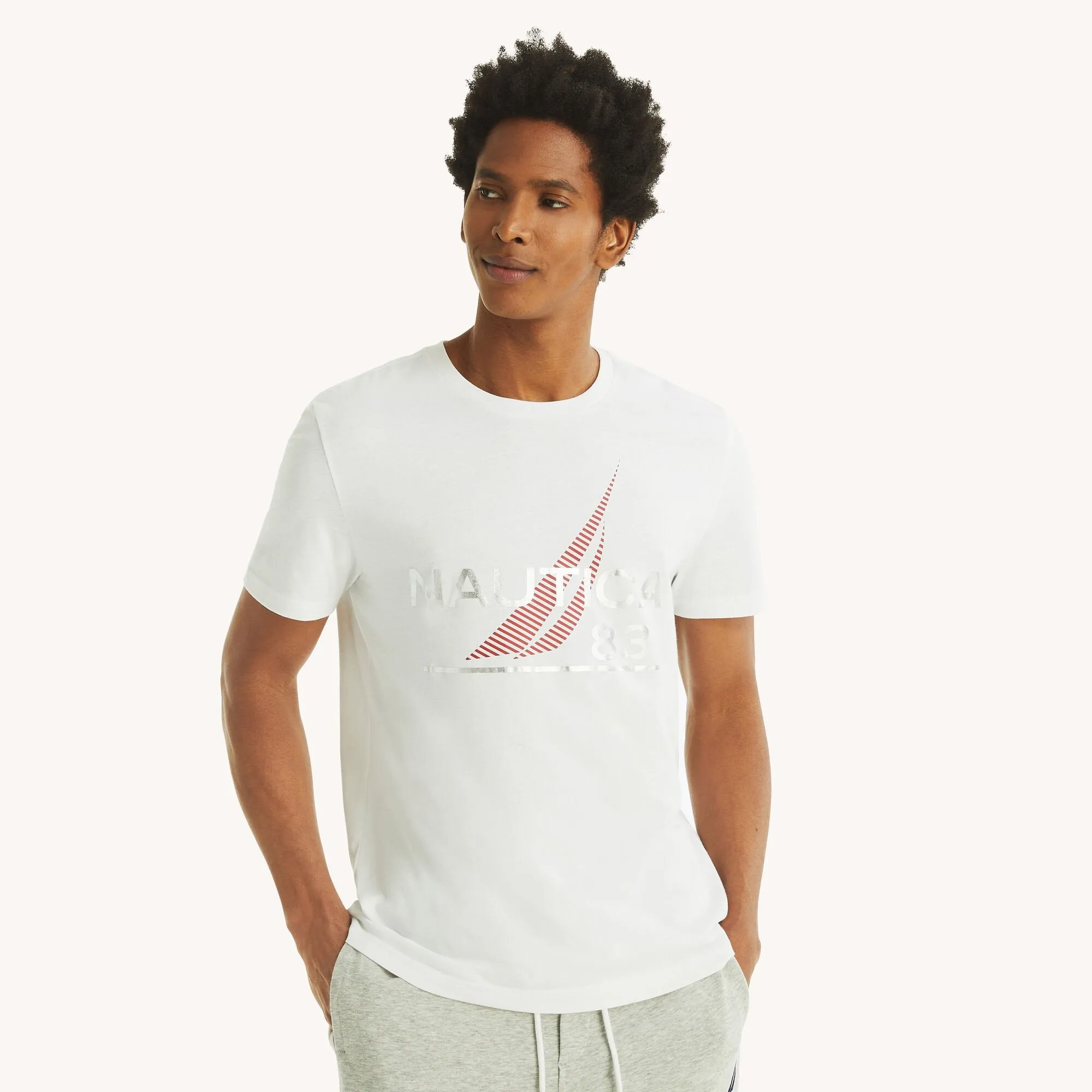 Nautica Mens Sustainably Crafted Nautica '83 Graphic T-Shirt