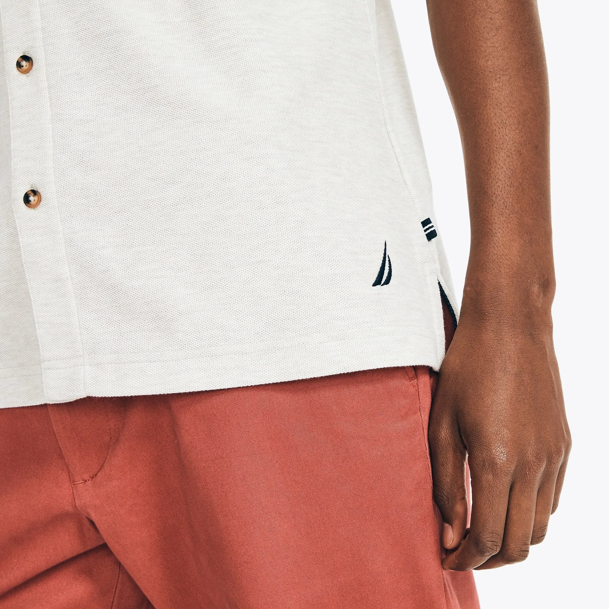 Nautica Mens Sustainably Crafted Pocket Shirt
