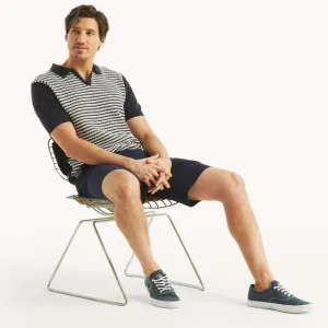 Nautica Mens Textured Sweater Polo