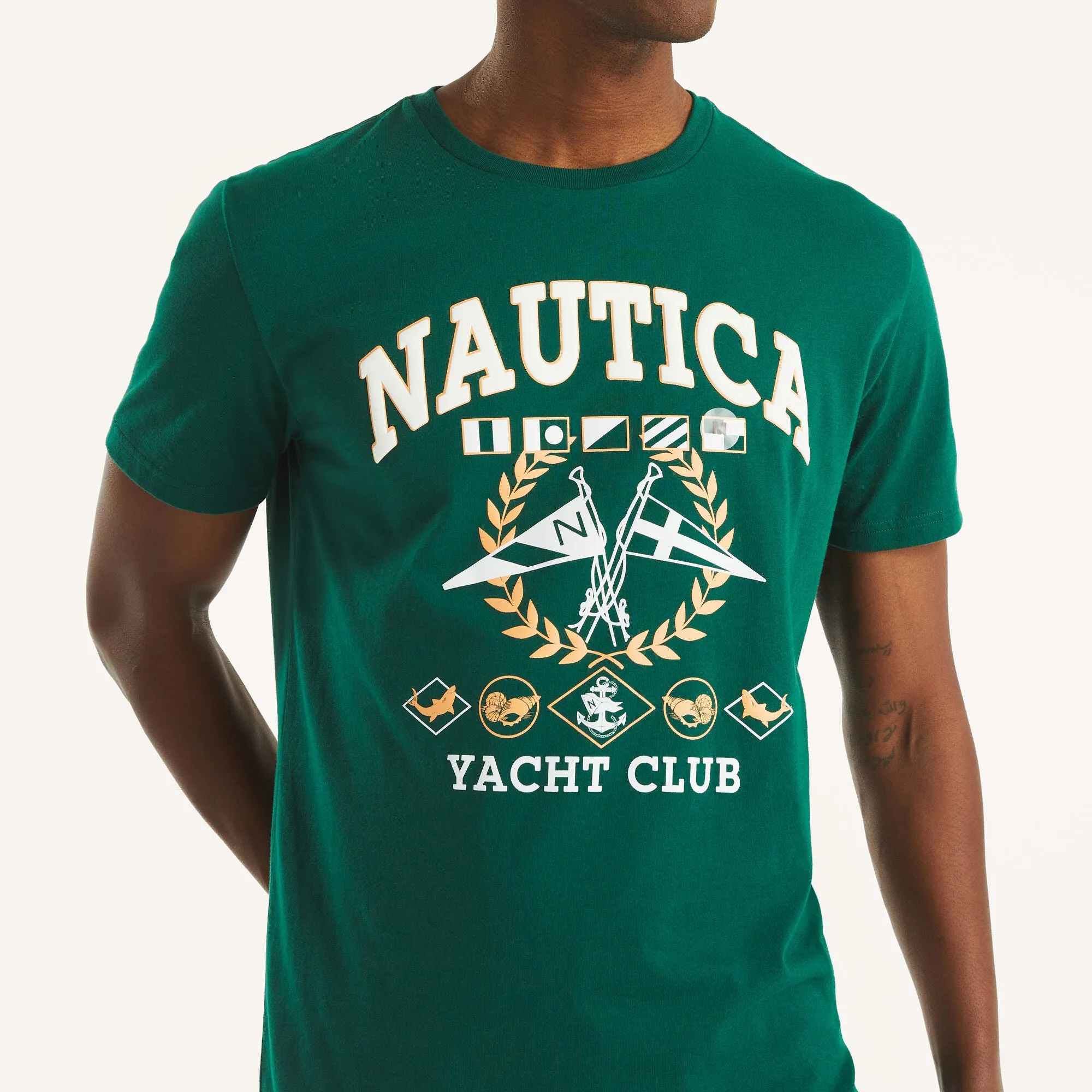 Nautica Mens Yacht Club Graphic T-Shirt