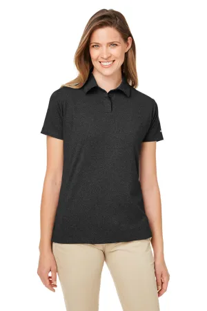 Nautica Womens Saltwater UPF 40  Short Sleeve Polo Shirt - Onyx Black