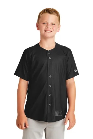 New Era Youth Diamond Era Moisture Wicking Short Sleeve Jersey - Black