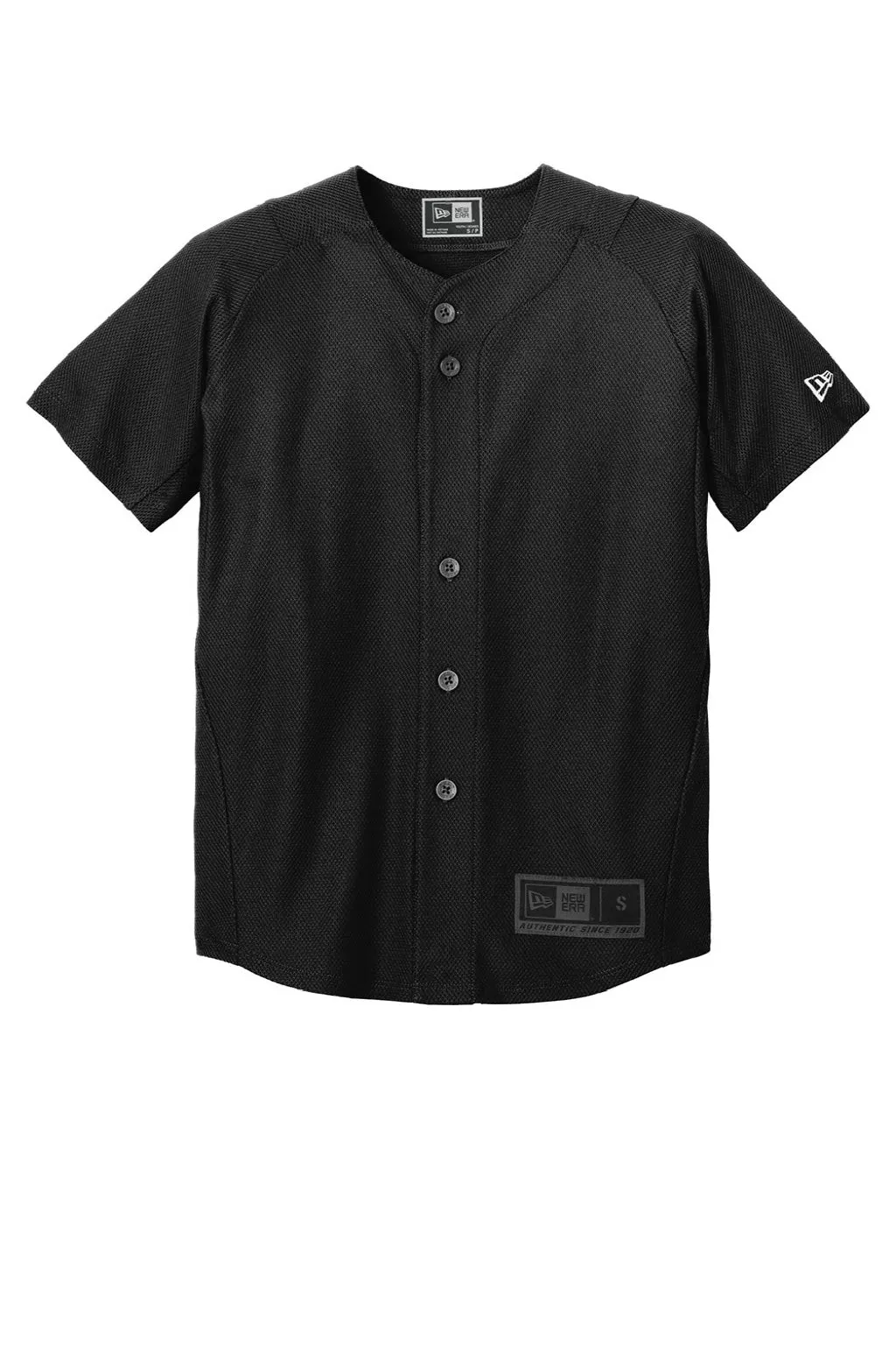 New Era Youth Diamond Era Moisture Wicking Short Sleeve Jersey - Black