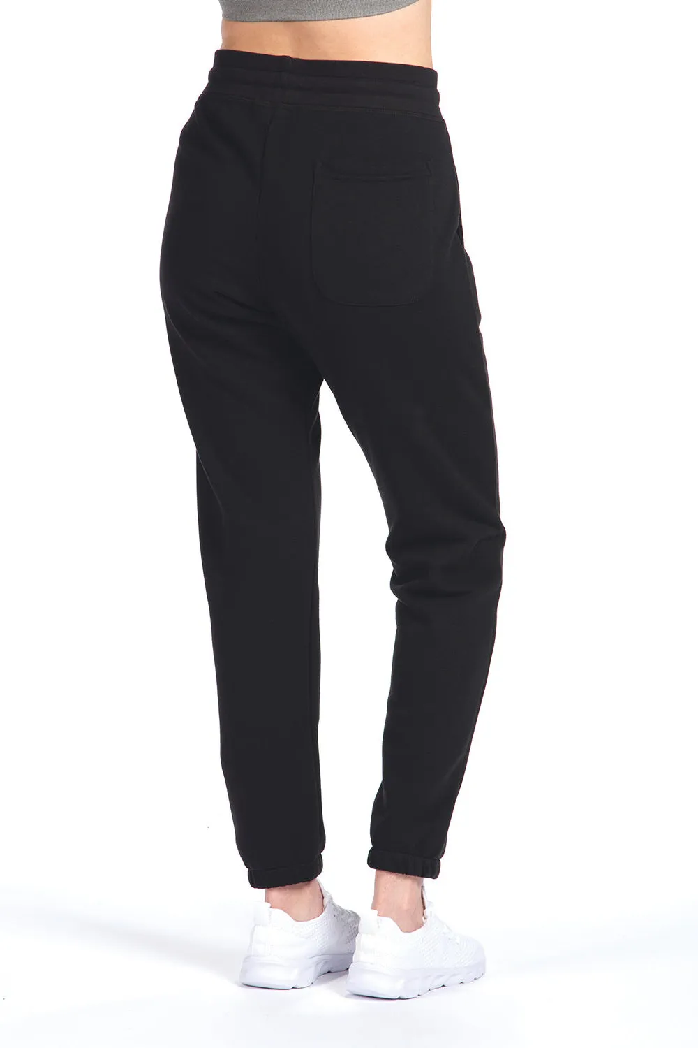 Next Level Mens Fleece Sweatpants w/ Pockets - Black