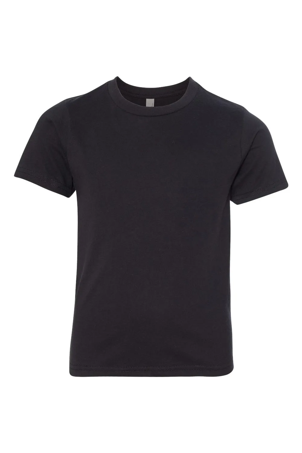 Next Level Youth CVC Jersey Short Sleeve Crewneck T-Shirt - Black