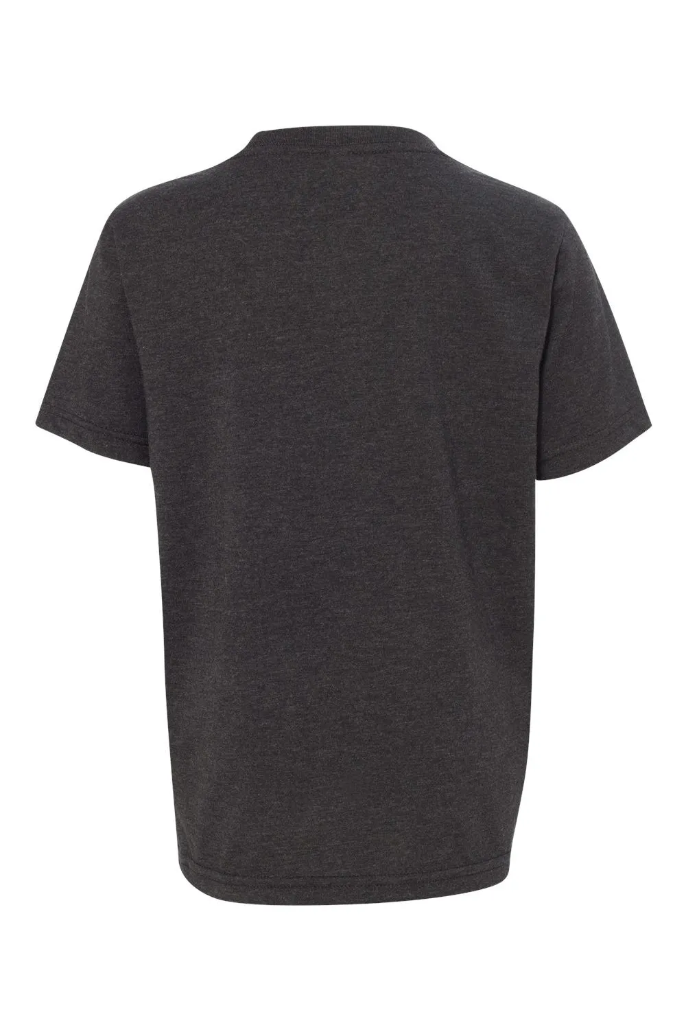 Next Level Youth CVC Jersey Short Sleeve Crewneck T-Shirt - Charcoal Grey