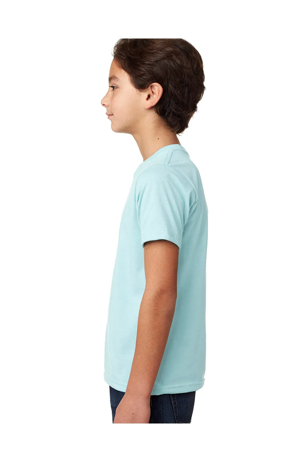 Next Level Youth CVC Jersey Short Sleeve Crewneck T-Shirt - Ice Blue