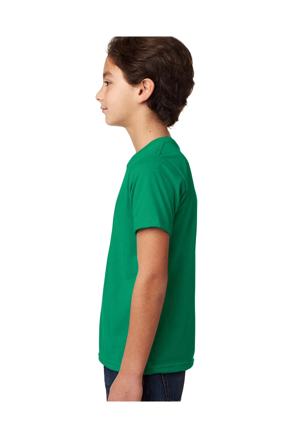 Next Level Youth CVC Jersey Short Sleeve Crewneck T-Shirt - Kelly Green