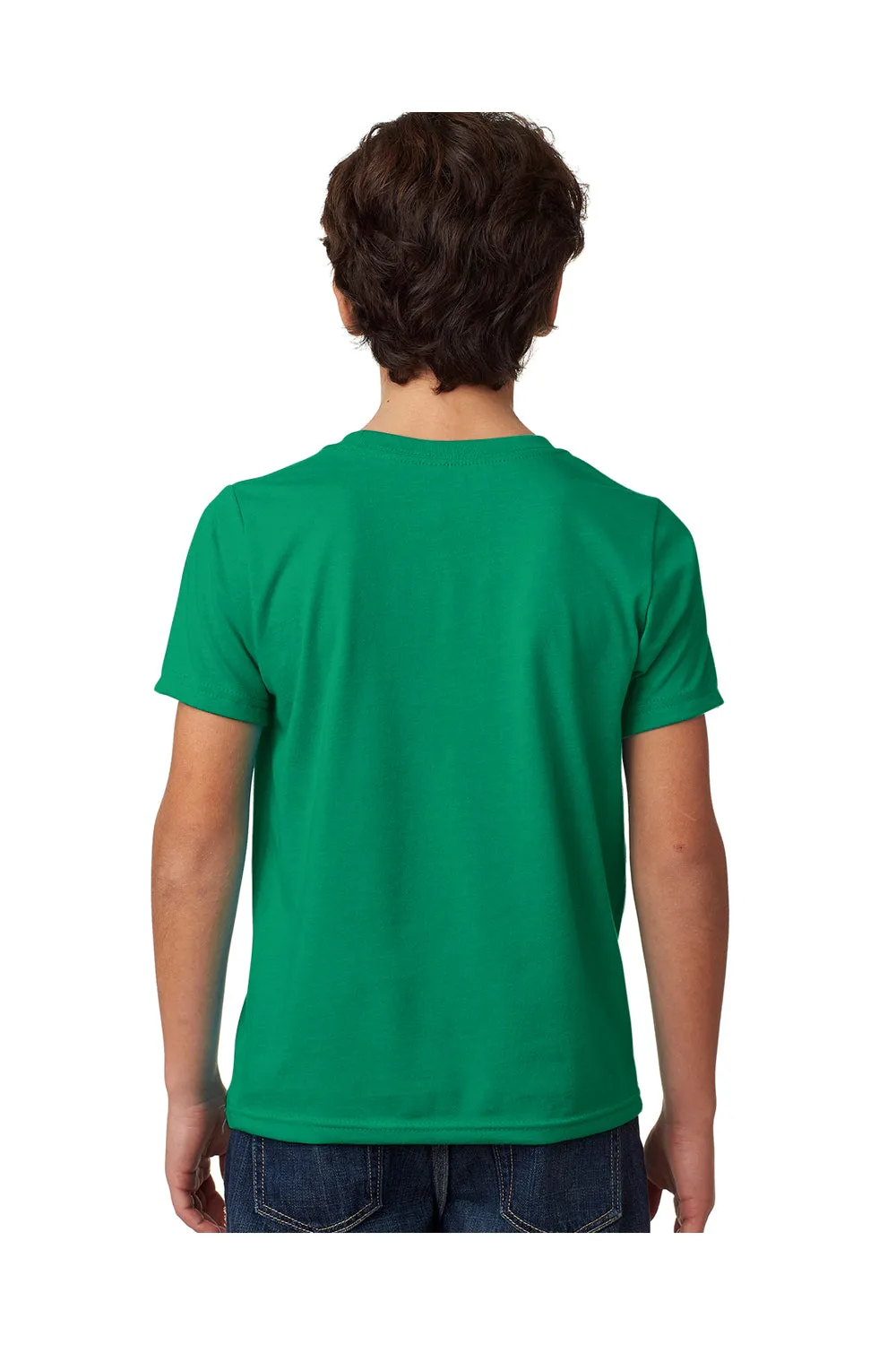 Next Level Youth CVC Jersey Short Sleeve Crewneck T-Shirt - Kelly Green