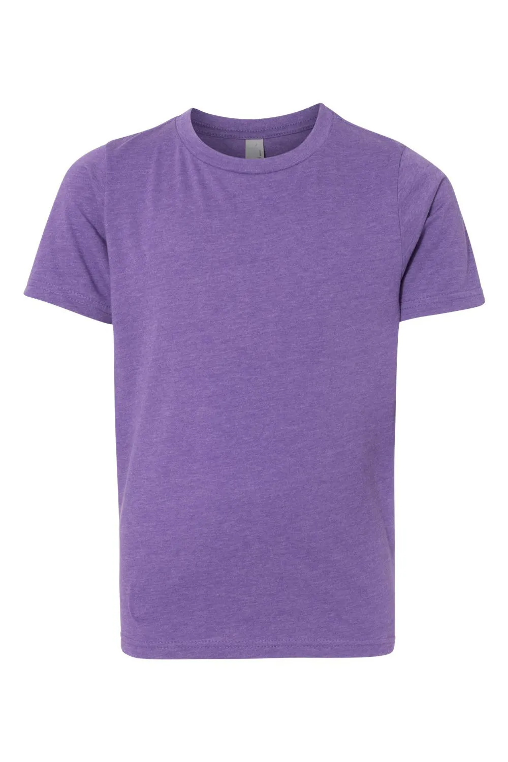 Next Level Youth CVC Jersey Short Sleeve Crewneck T-Shirt - Purple Rush