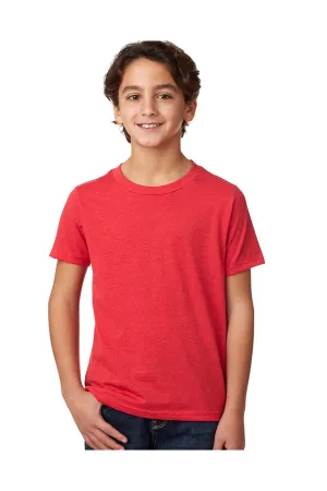 Next Level Youth CVC Jersey Short Sleeve Crewneck T-Shirt - Red