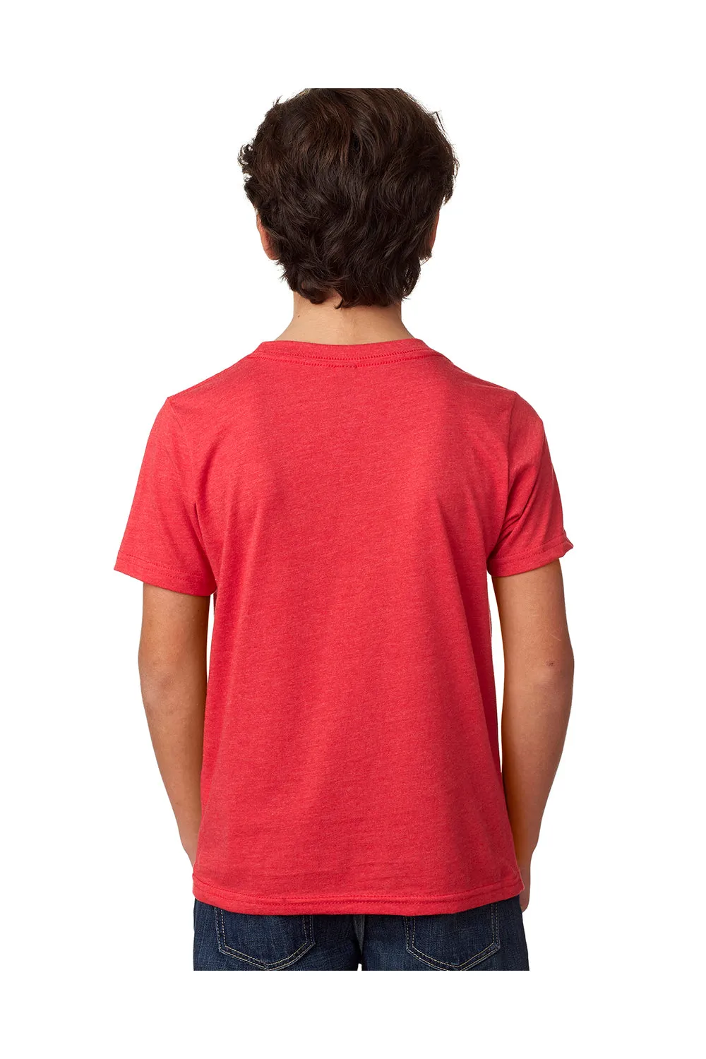 Next Level Youth CVC Jersey Short Sleeve Crewneck T-Shirt - Red