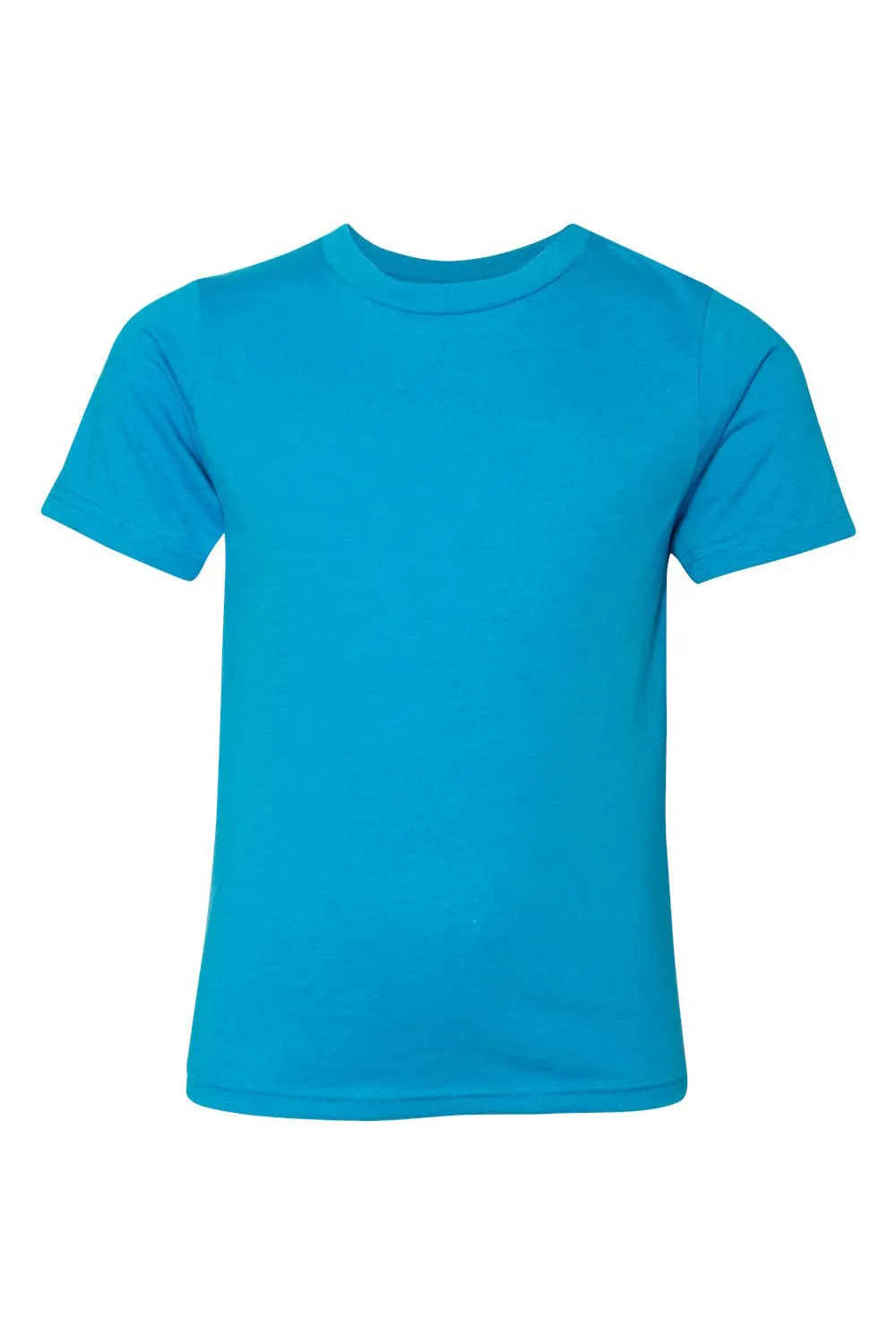 Next Level Youth CVC Jersey Short Sleeve Crewneck T-Shirt - Turquoise Blue