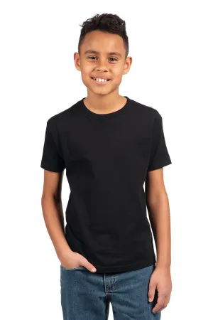 Next Level Youth Fine Jersey Short Sleeve Crewneck T-Shirt - Black