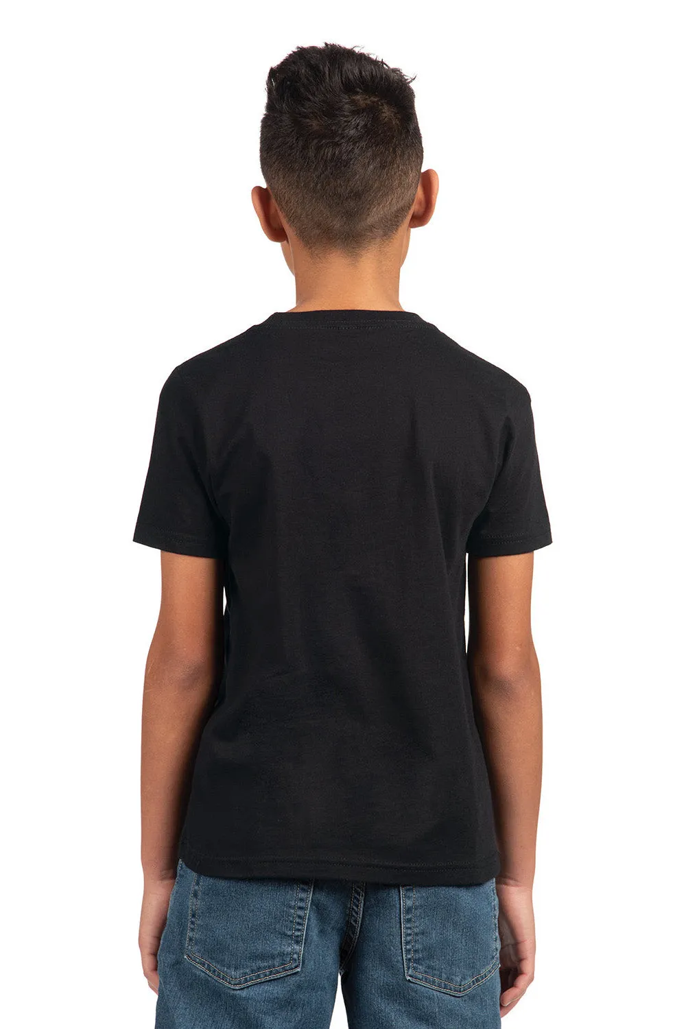 Next Level Youth Fine Jersey Short Sleeve Crewneck T-Shirt - Black