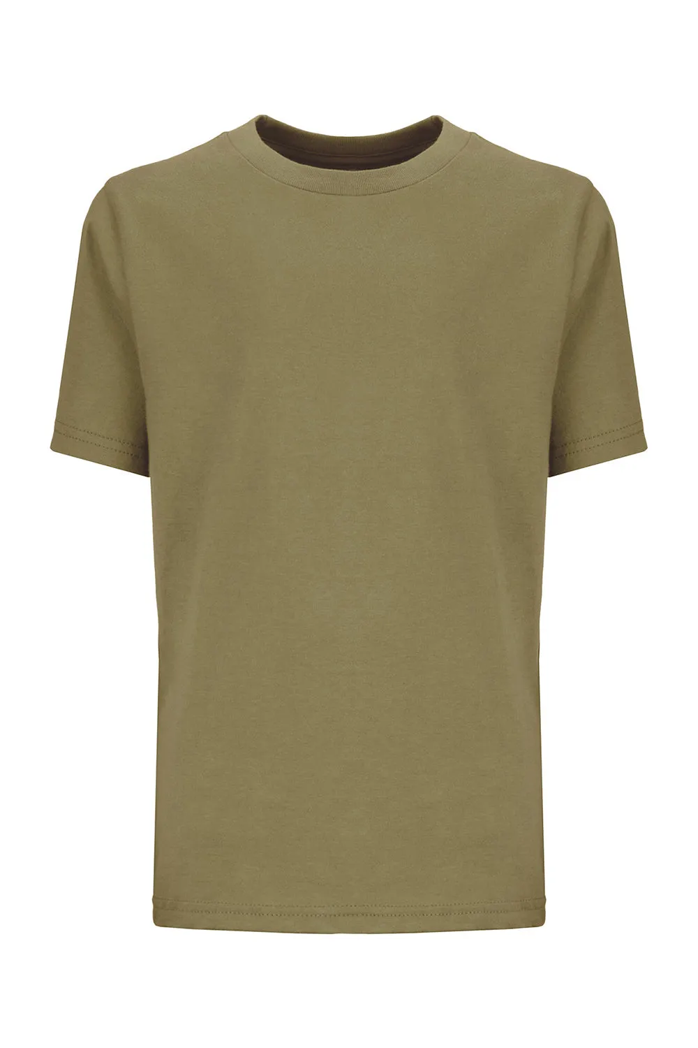 Next Level Youth Fine Jersey Short Sleeve Crewneck T-Shirt - Military Green