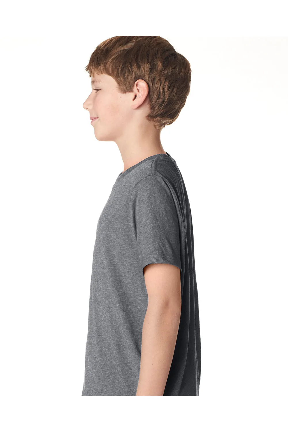 Next Level Youth Jersey Short Sleeve Crewneck T-Shirt - Heather Grey