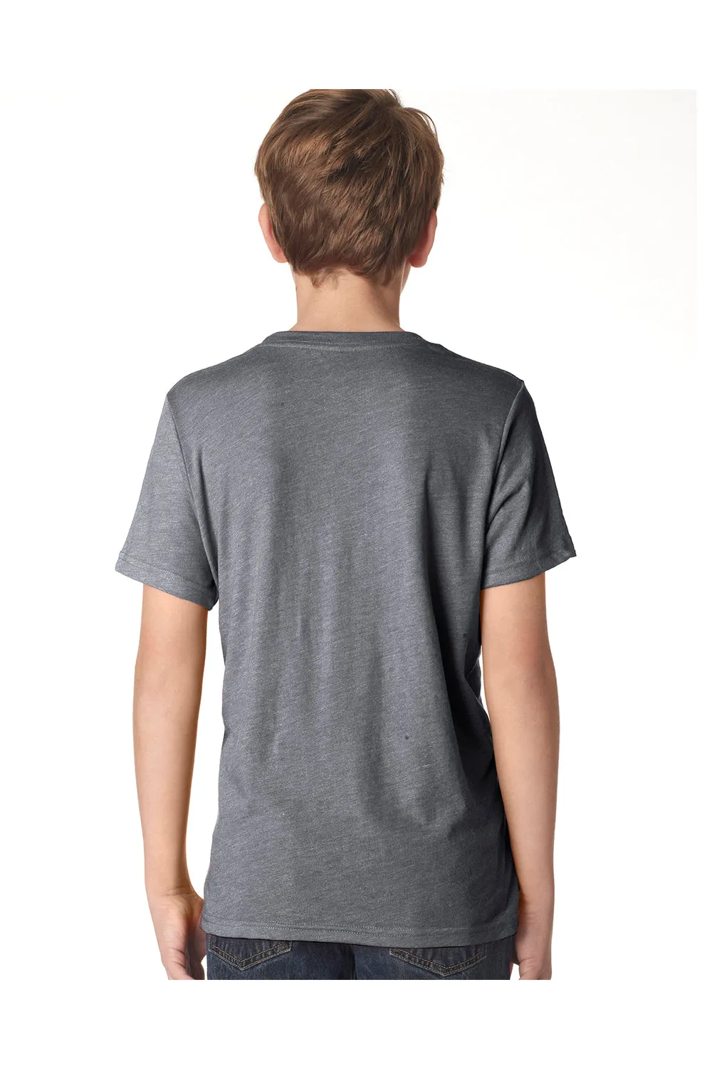 Next Level Youth Jersey Short Sleeve Crewneck T-Shirt - Heather Grey