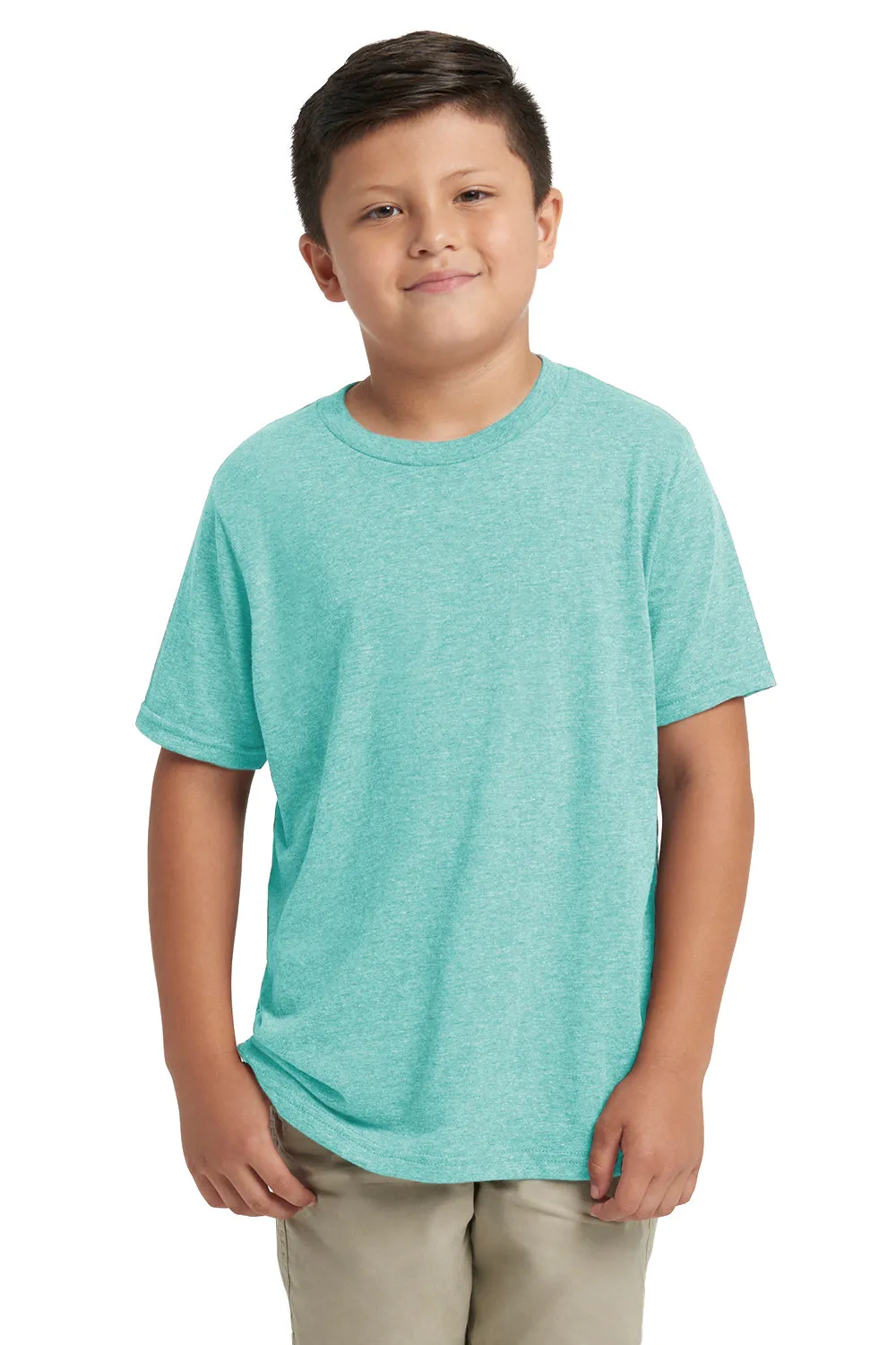 Next Level Youth Jersey Short Sleeve Crewneck T-Shirt - Tahiti Blue