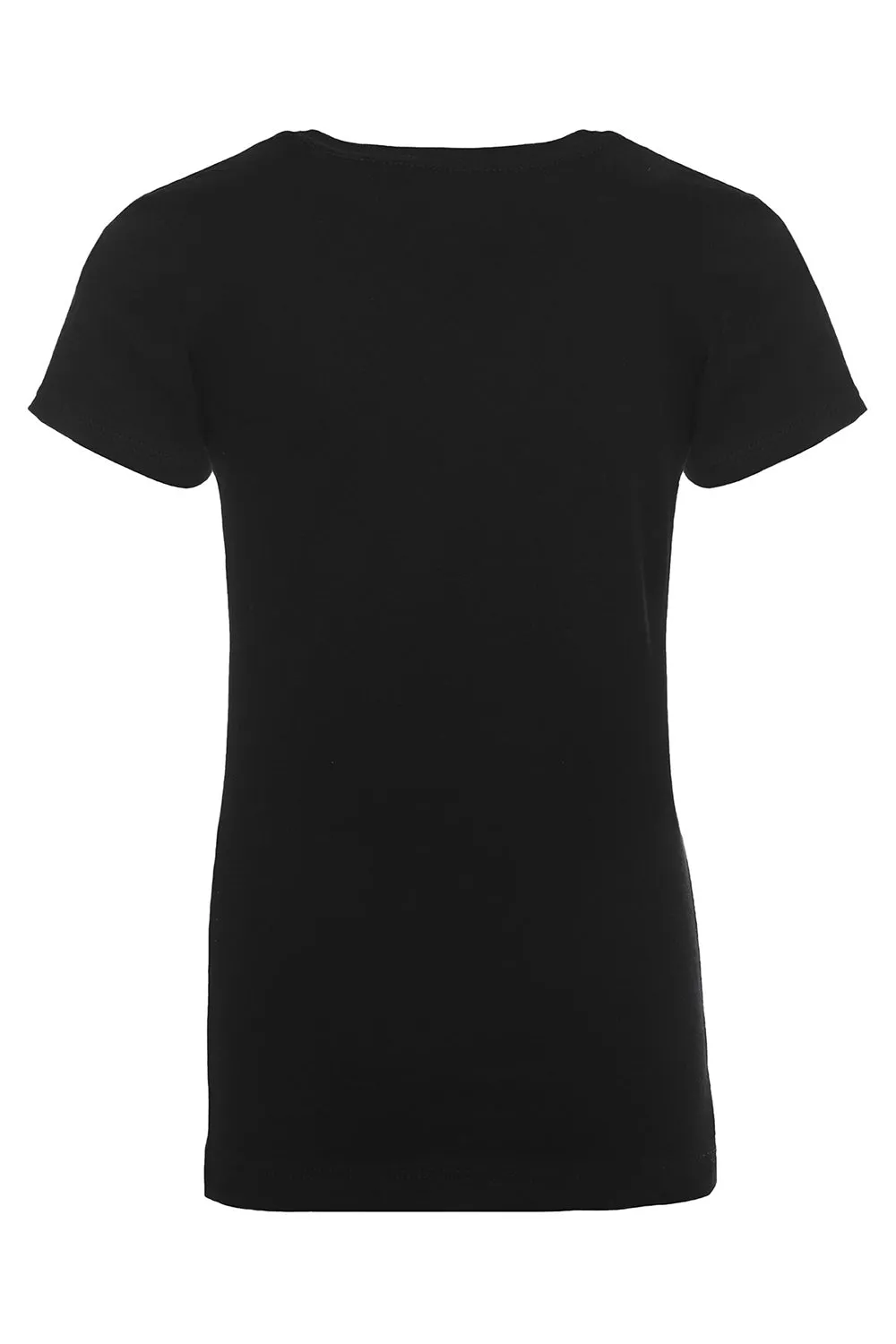 Next Level Youth Princess Fine Jersey Short Sleeve Crewneck T-Shirt - Black