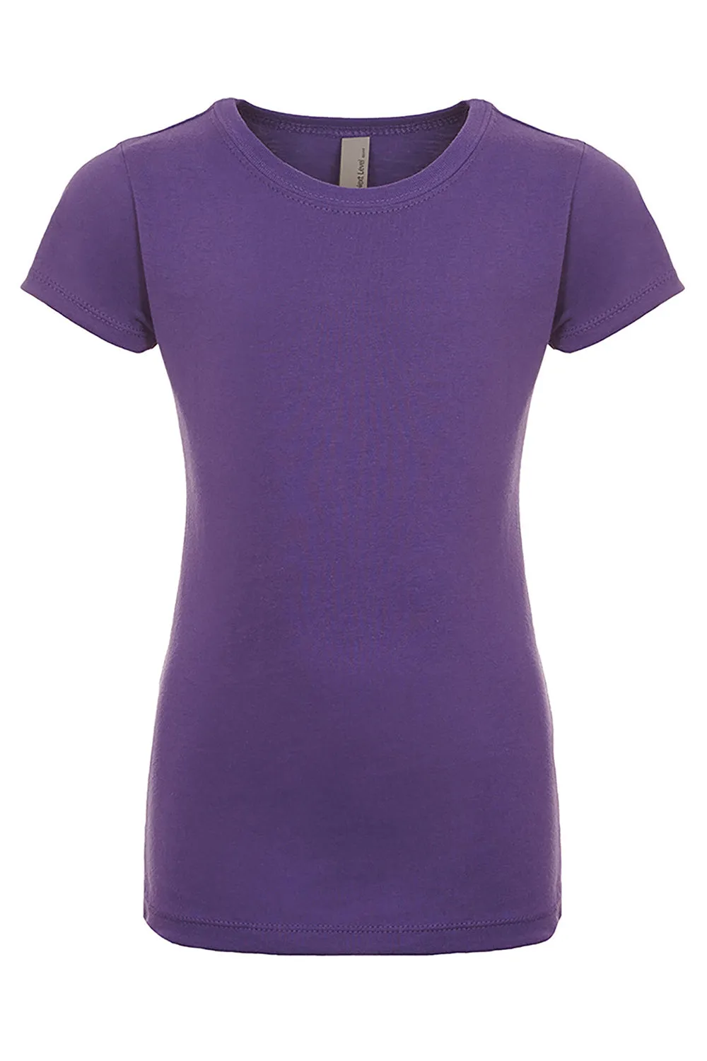 Next Level Youth Princess Fine Jersey Short Sleeve Crewneck T-Shirt - Purple Rush