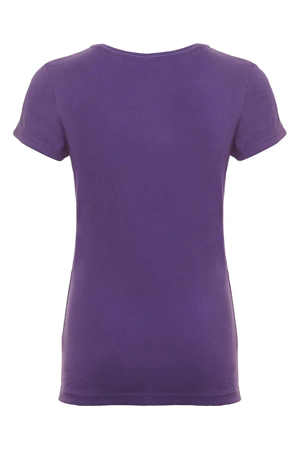 Next Level Youth Princess Fine Jersey Short Sleeve Crewneck T-Shirt - Purple Rush
