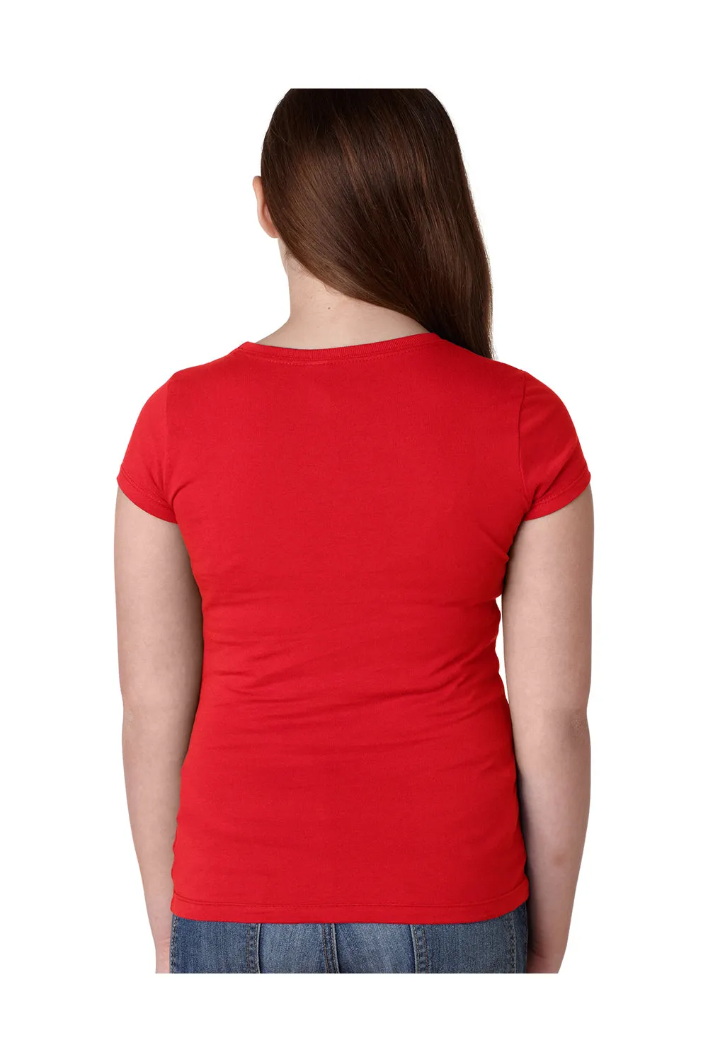 Next Level Youth Princess Fine Jersey Short Sleeve Crewneck T-Shirt - Red