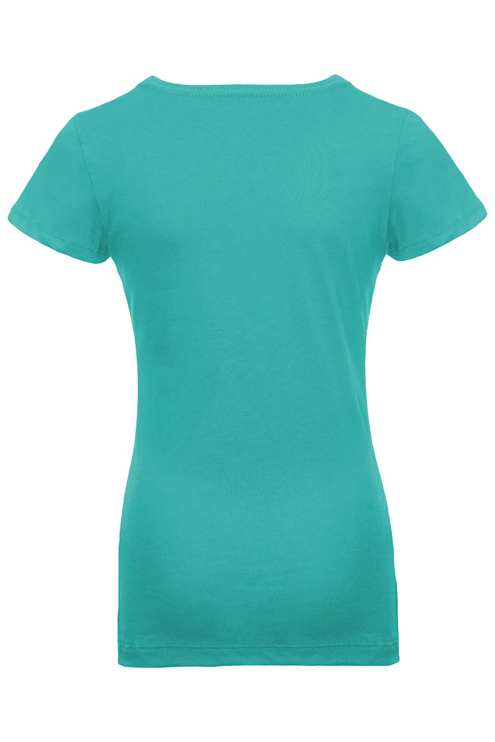 Next Level Youth Princess Fine Jersey Short Sleeve Crewneck T-Shirt - Tahiti Blue