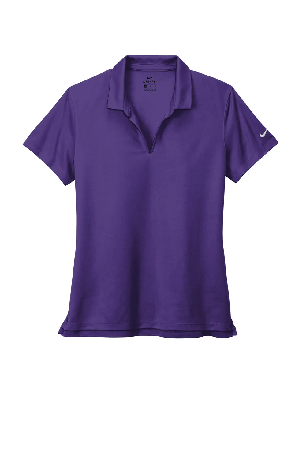 Nike Womens Dri-Fit Moisture Wicking Micro Pique 2.0 Short Sleeve Polo Shirt - Court Purple