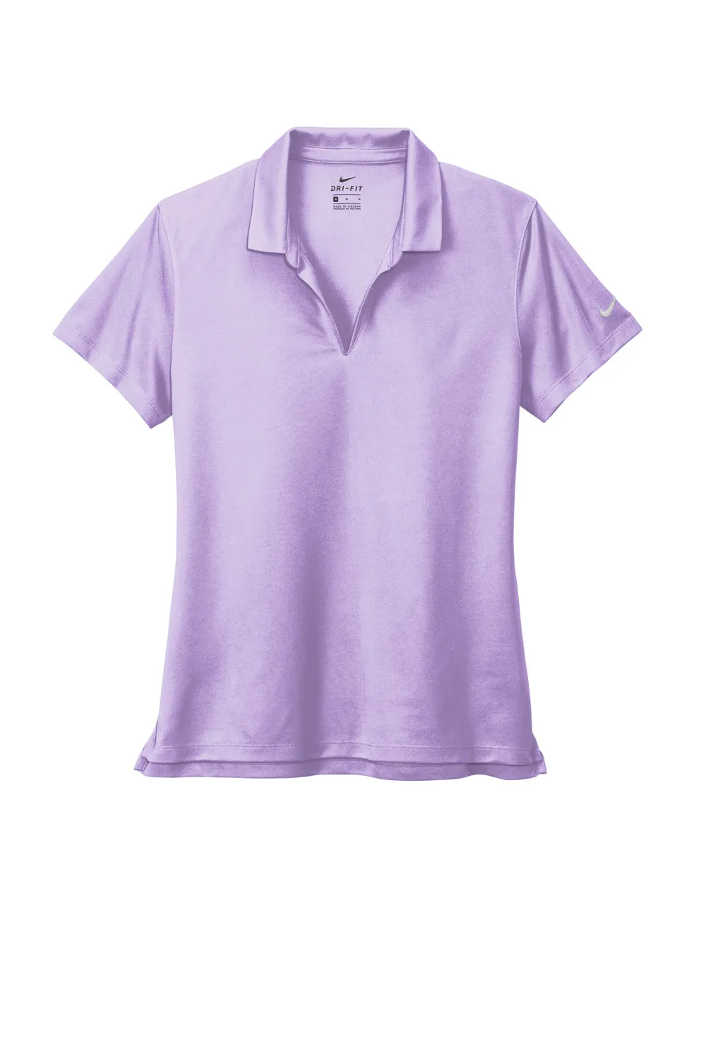 Nike Womens Dri-Fit Moisture Wicking Micro Pique 2.0 Short Sleeve Polo Shirt - Urban Lilac Purple