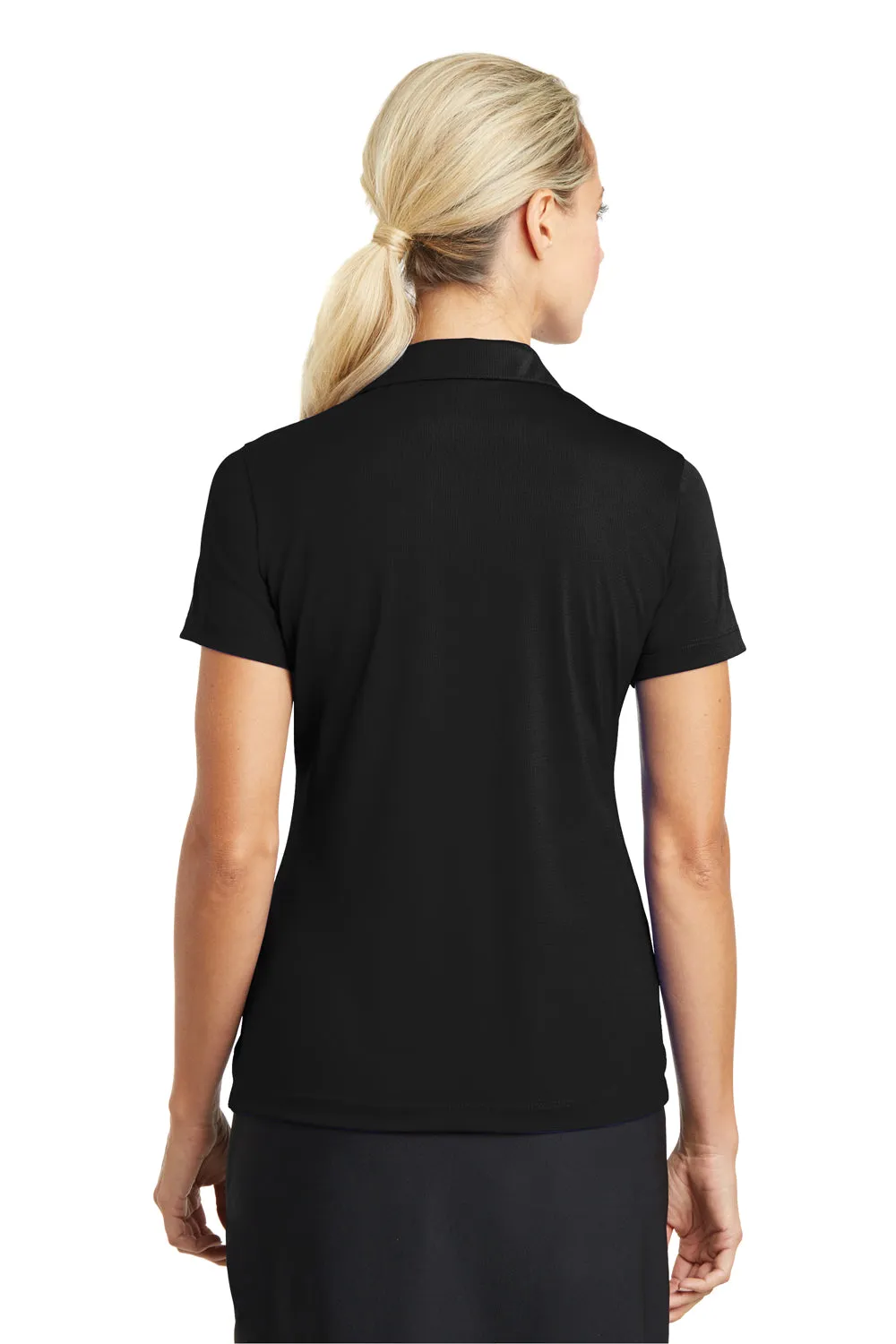 Nike Womens Dri-Fit Moisture Wicking Short Sleeve Polo Shirt - Black