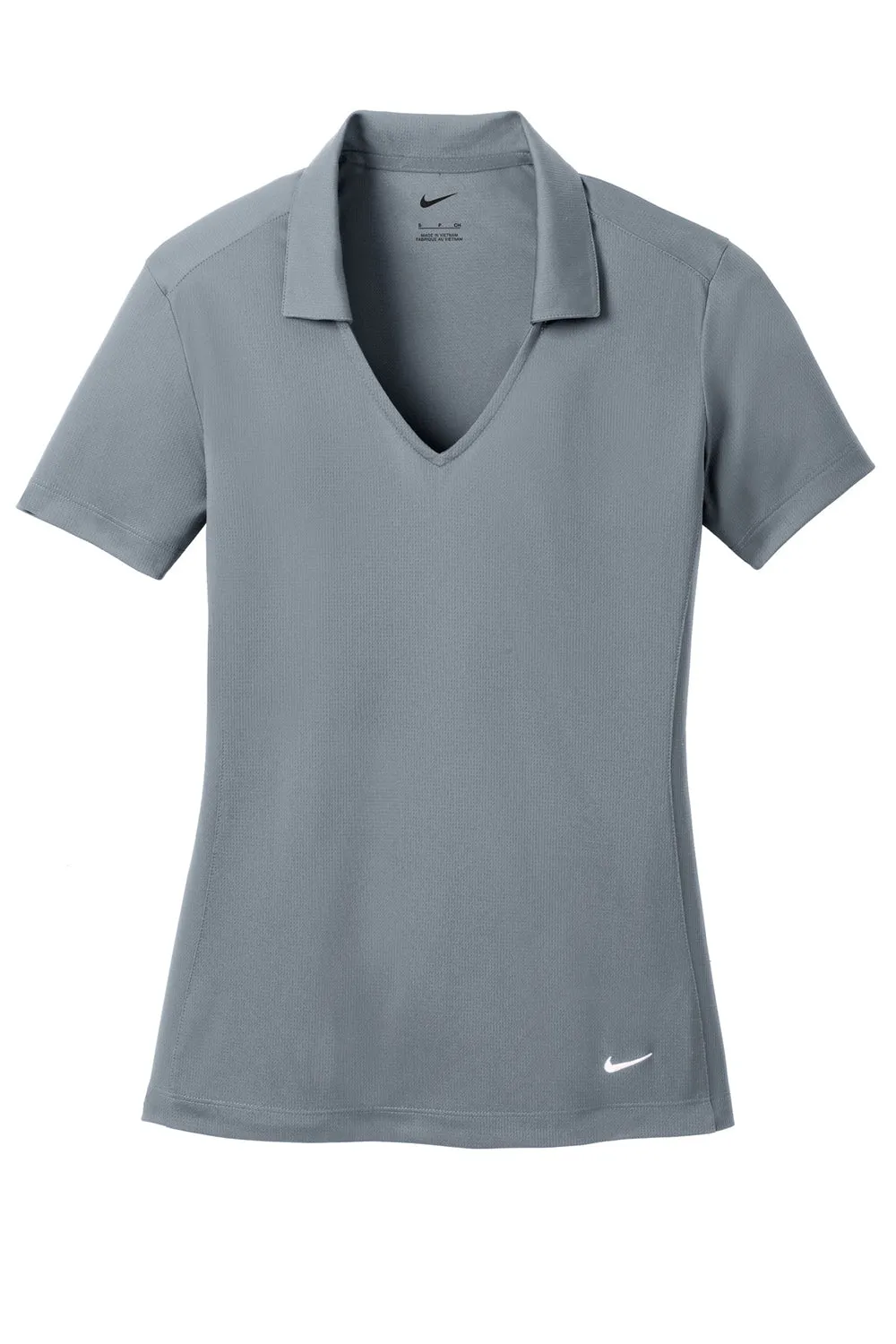 Nike Womens Dri-Fit Moisture Wicking Short Sleeve Polo Shirt - Cool Grey