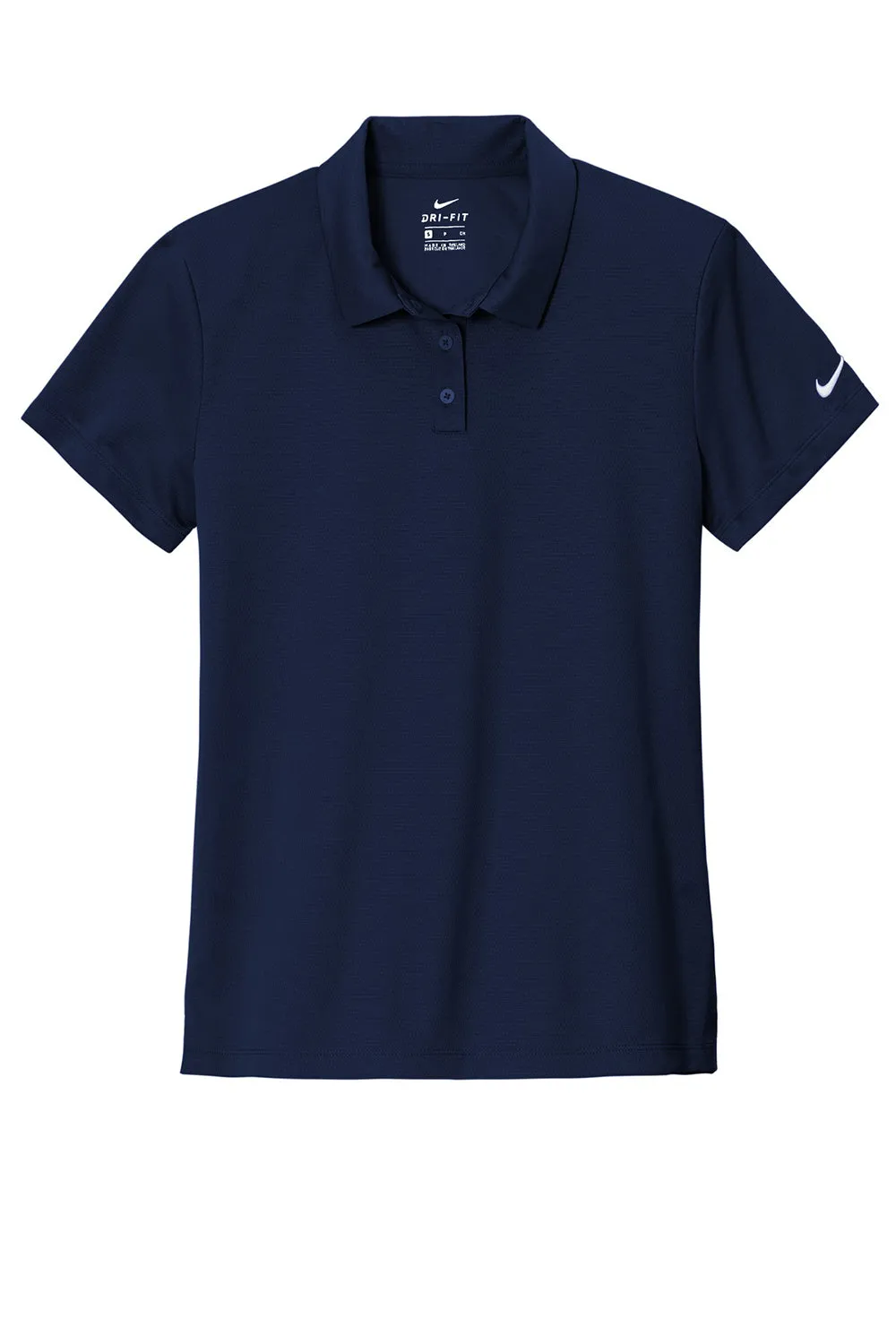 Nike Womens Essential Dri-Fit Moisture Wicking Short Sleeve Polo Shirt - Midnight Navy Blue