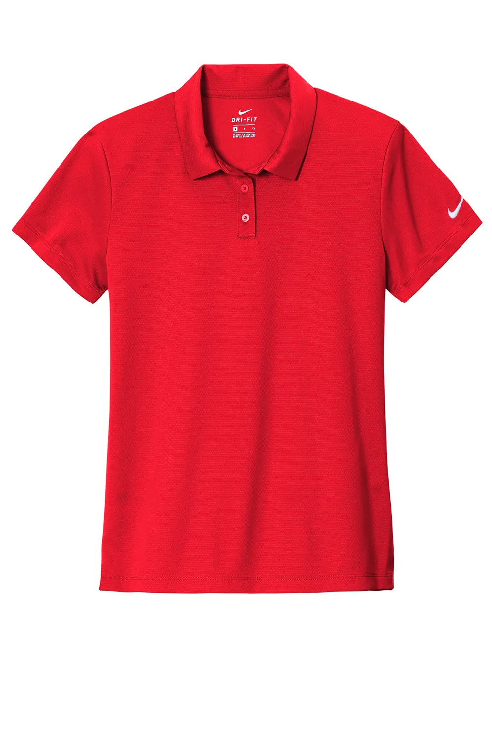 Nike Womens Essential Dri-Fit Moisture Wicking Short Sleeve Polo Shirt - University Red