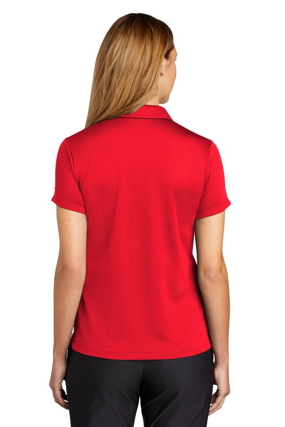 Nike Womens Essential Dri-Fit Moisture Wicking Short Sleeve Polo Shirt - University Red