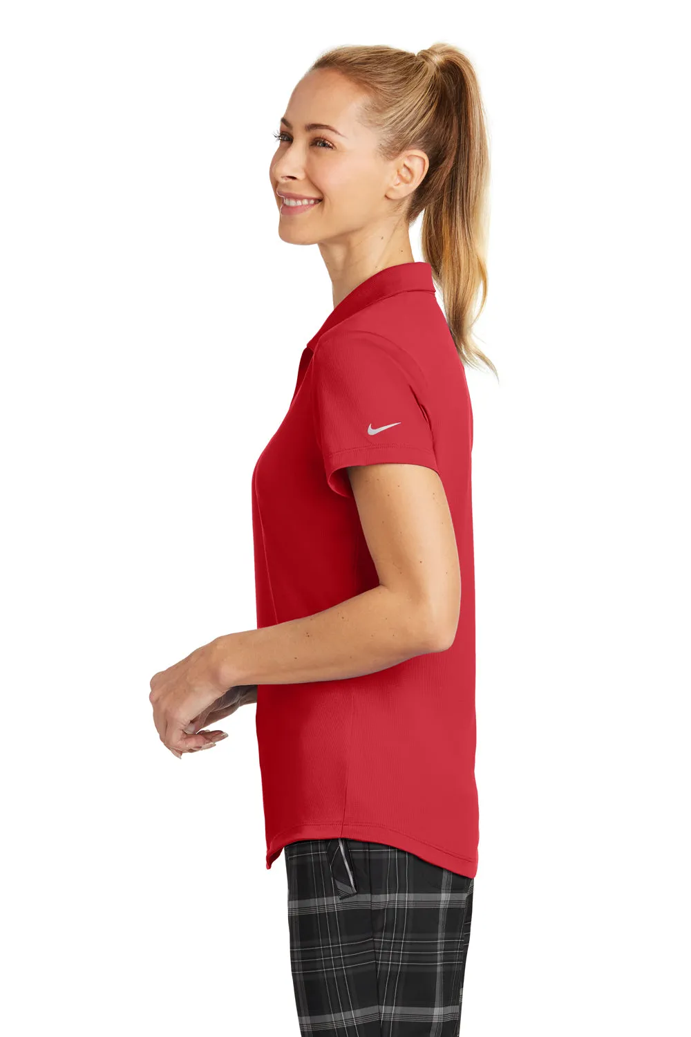 Nike Womens Legacy Dri-Fit Moisture Wicking Short Sleeve Polo Shirt - Gym Red
