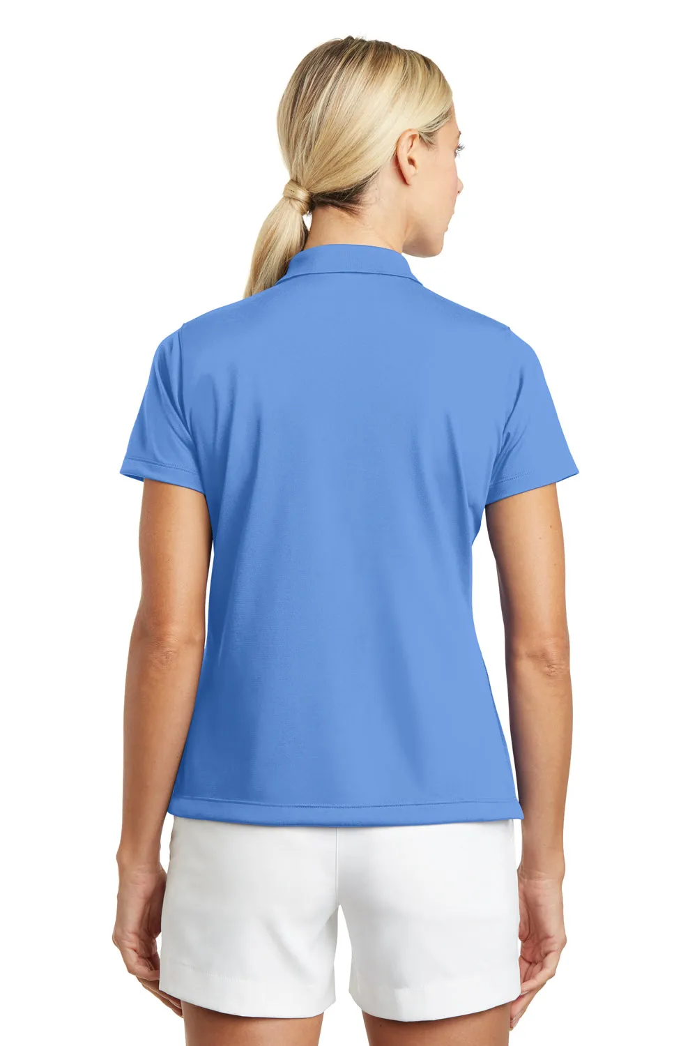 Nike Womens Tech Basic Dri-Fit Moisture Wicking Short Sleeve Polo Shirt - University Blue