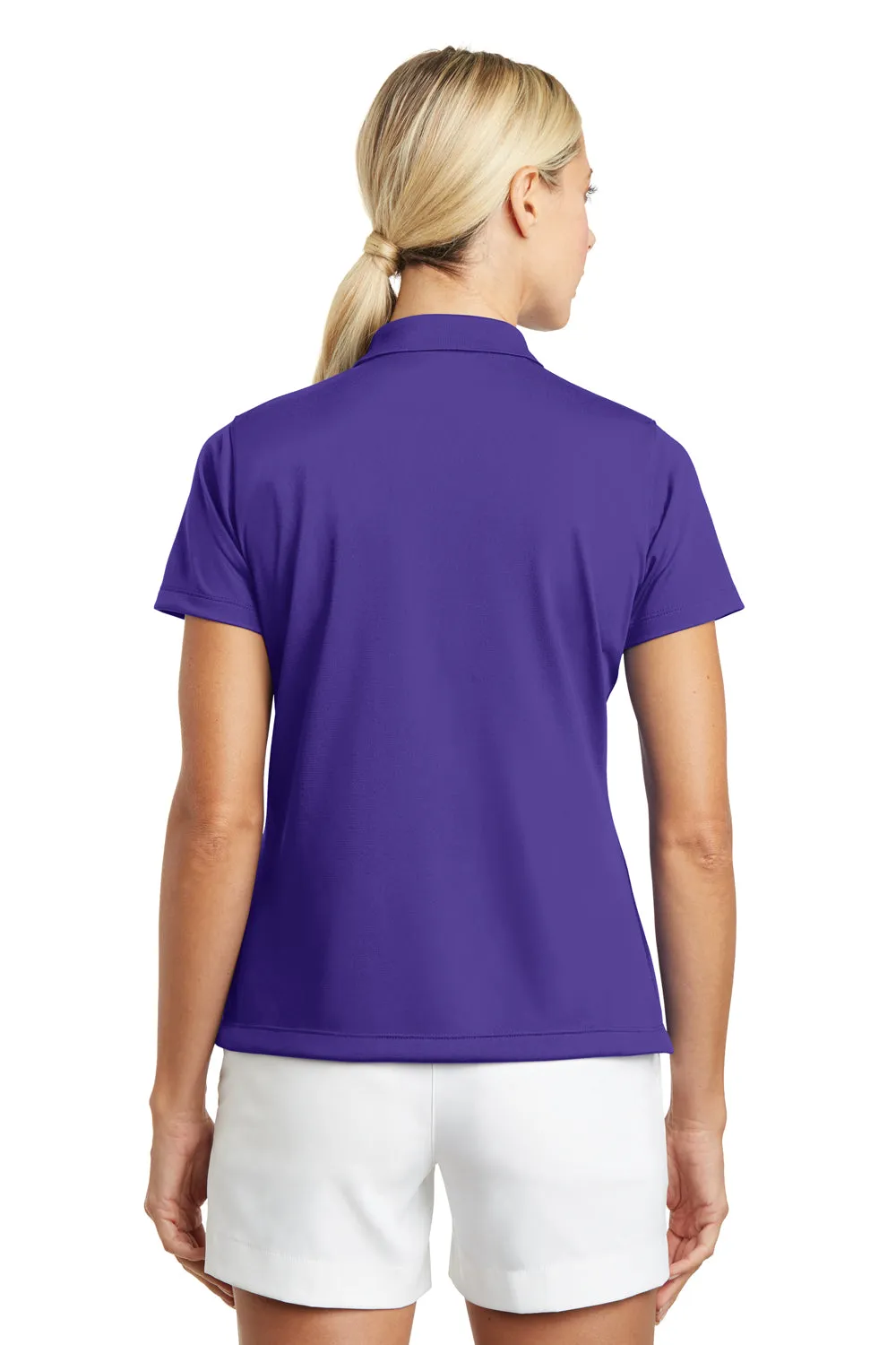 Nike Womens Tech Basic Dri-Fit Moisture Wicking Short Sleeve Polo Shirt - Varsity Purple