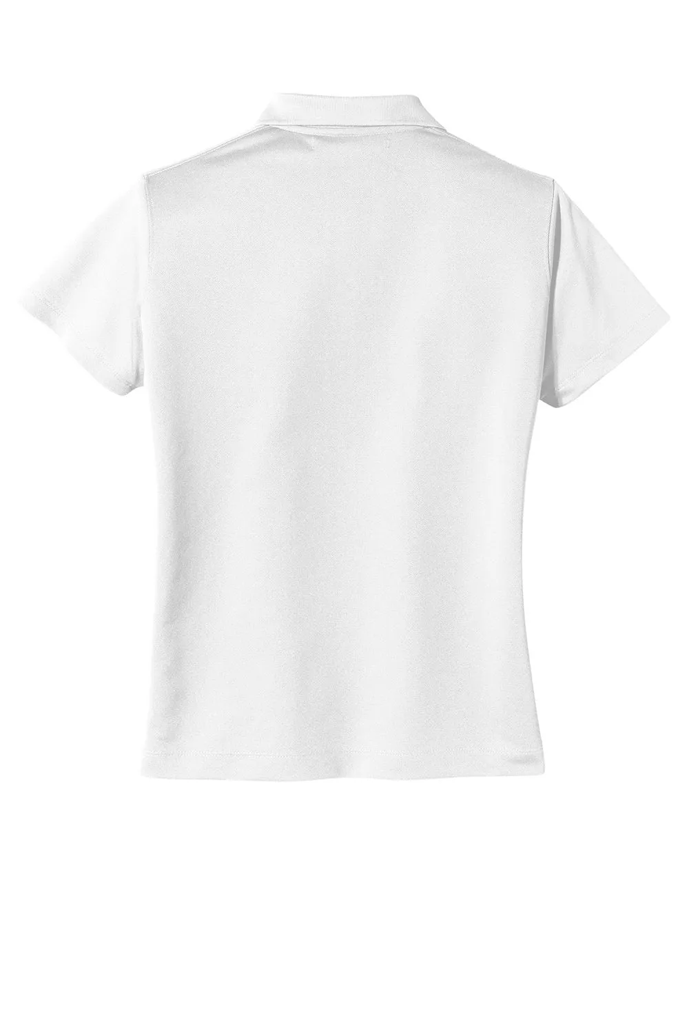 Nike Womens Tech Basic Dri-Fit Moisture Wicking Short Sleeve Polo Shirt - White